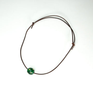 Glass Beads Neckalce / Jade