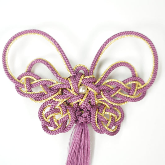 Adorno para el cabello de mariposa / morado