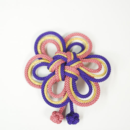 Plum Knot Hair Ornament / Purple