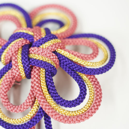 Plum Knot Hair Ornament / Purple