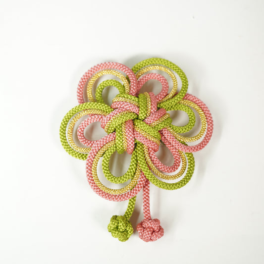 Plum Knot Hair Ornament / Green