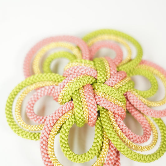 Plum Knot Hair Ornament / Green