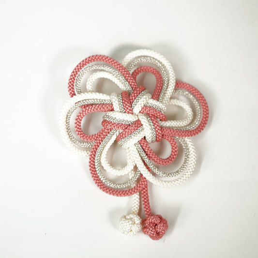 Plum Knot Hair Ornament / Pink