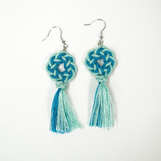 Aioi nudo orientas perforadas / azul claro