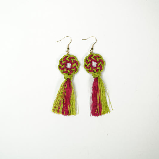 Aioi Knot Pierced Earings / Red