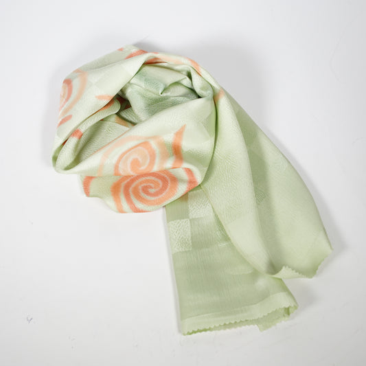 Kyo Yuzen / Silk Stole / Coffee