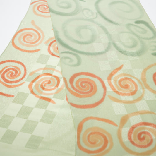 Kyo Yuzen / Silk Stole / Coffee