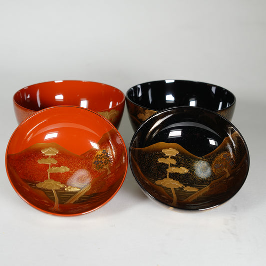Couple's bowl / Mountains and water