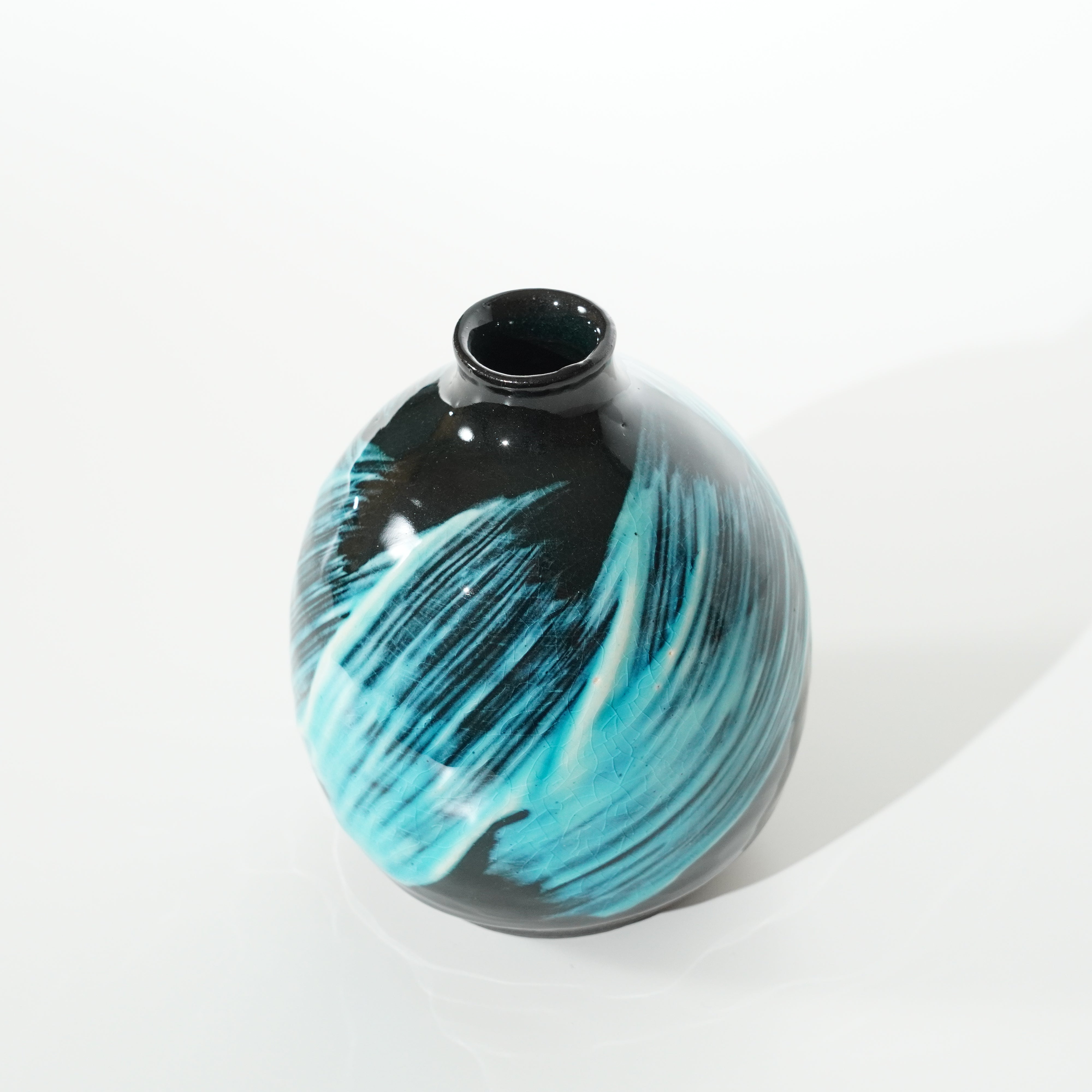 Single-Flower Vase / Blue Glaze / No.1