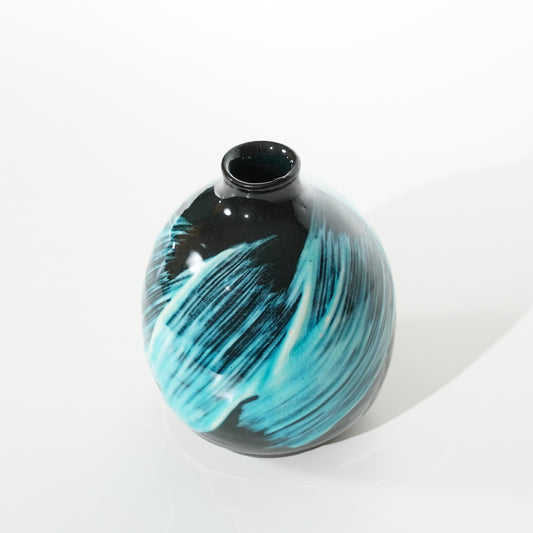 Single-Flower Vase / Blue Glaze / No.1