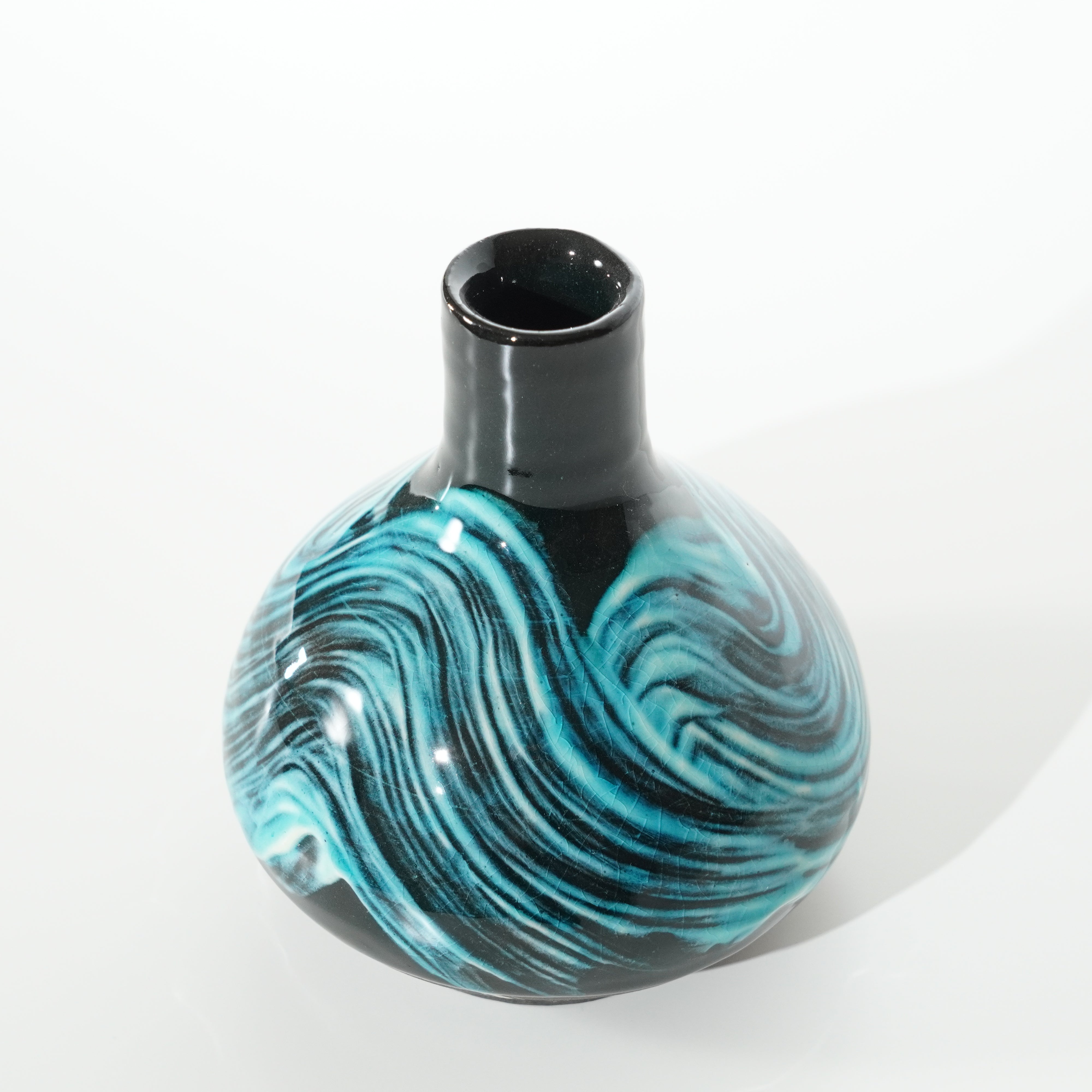 Single-Flower Vase / Blue Glaze / No.2