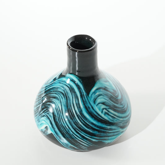 Single-Flower Vase / Blue Glaze / No.2