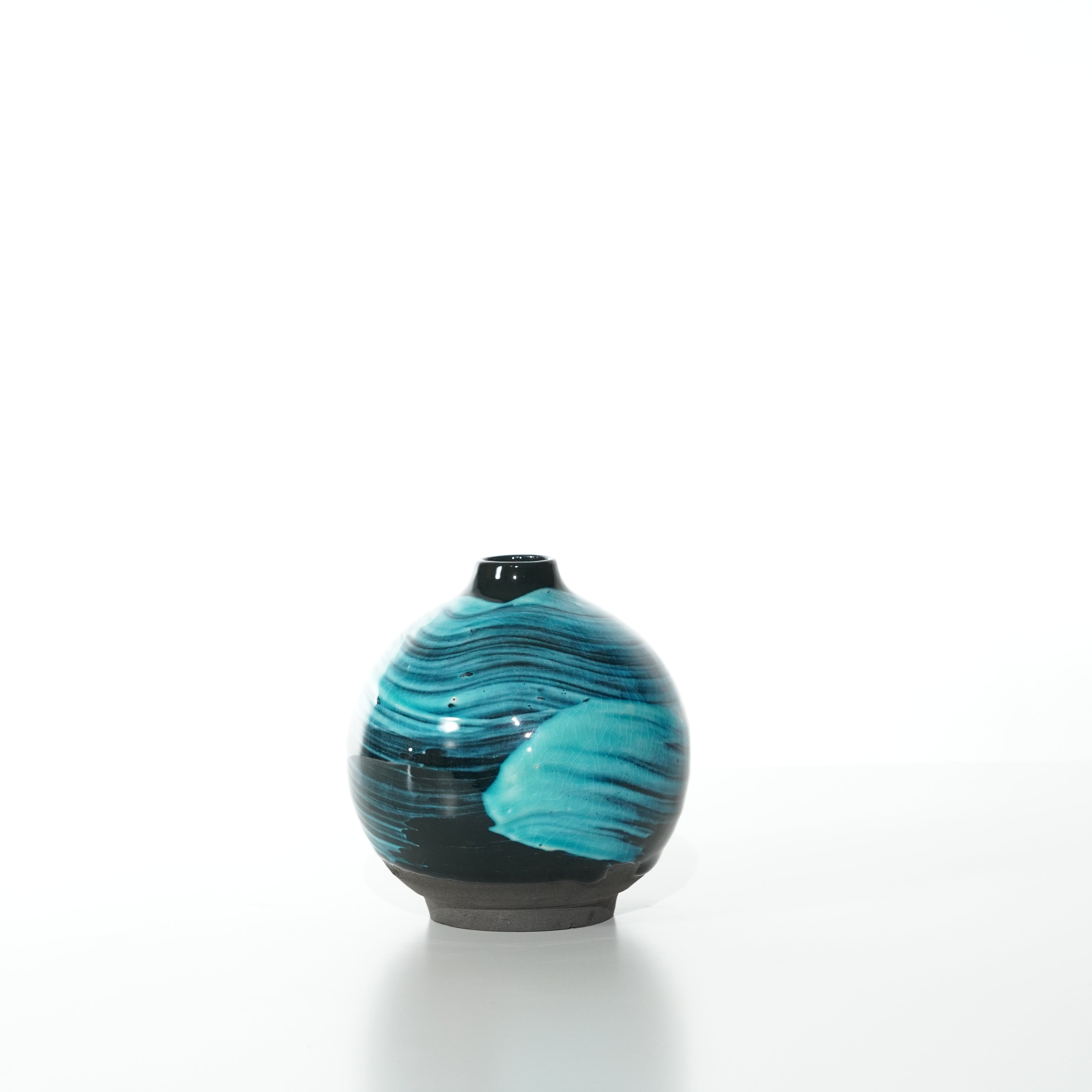 Single-Flower Vase / Blue Glaze / No.3