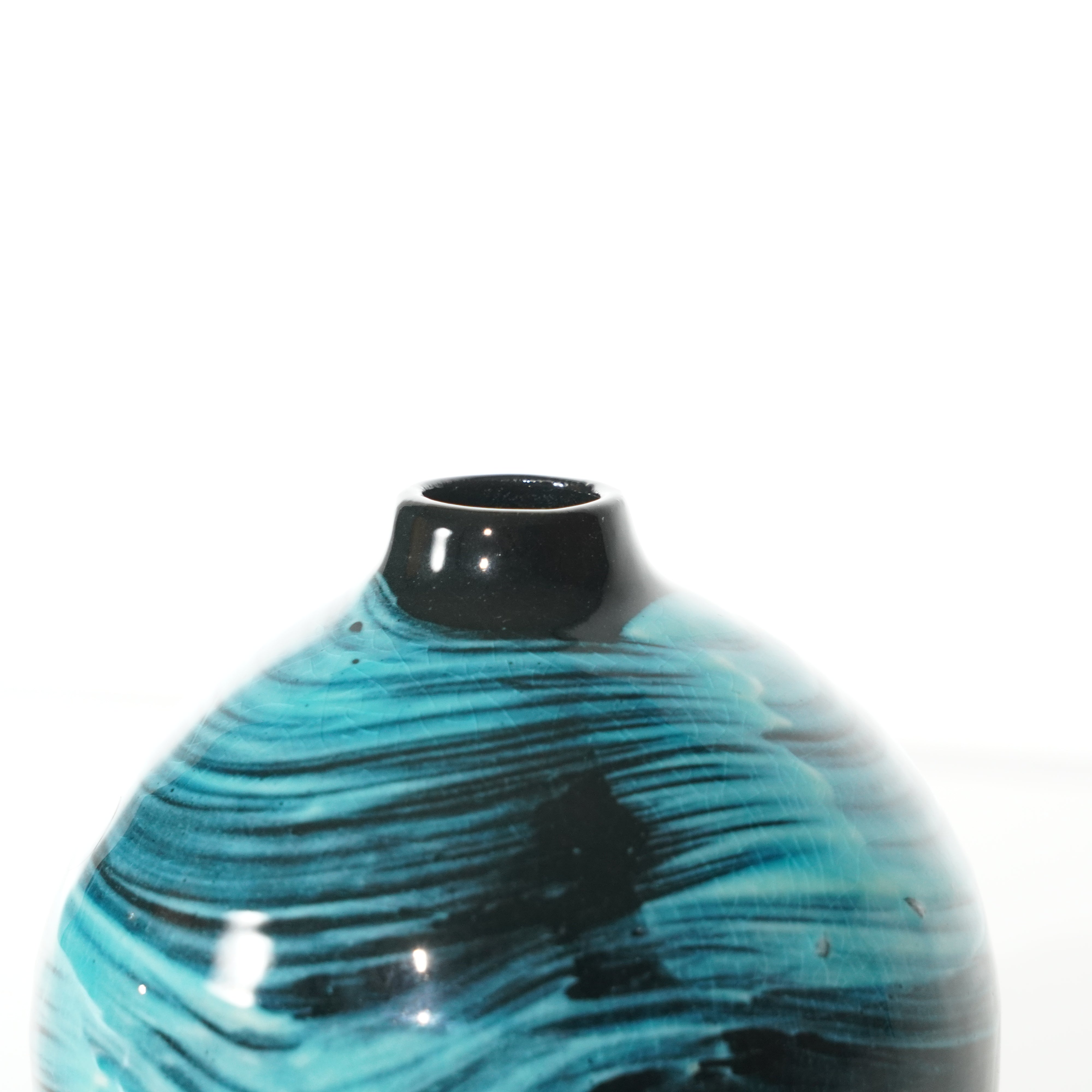 Single-Flower Vase / Blue Glaze / No.3