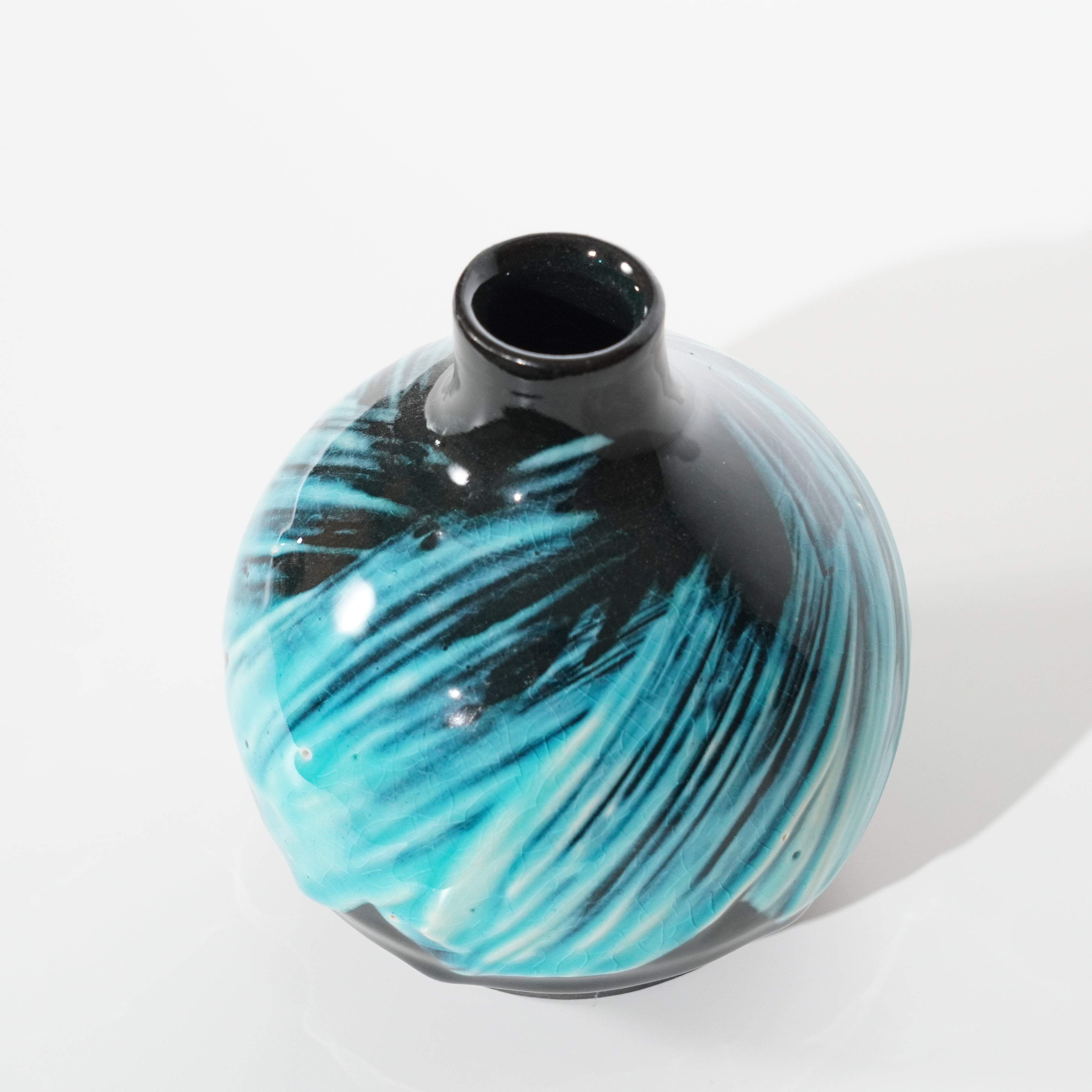 Single-Flower Vase / Blue Glaze / No.4