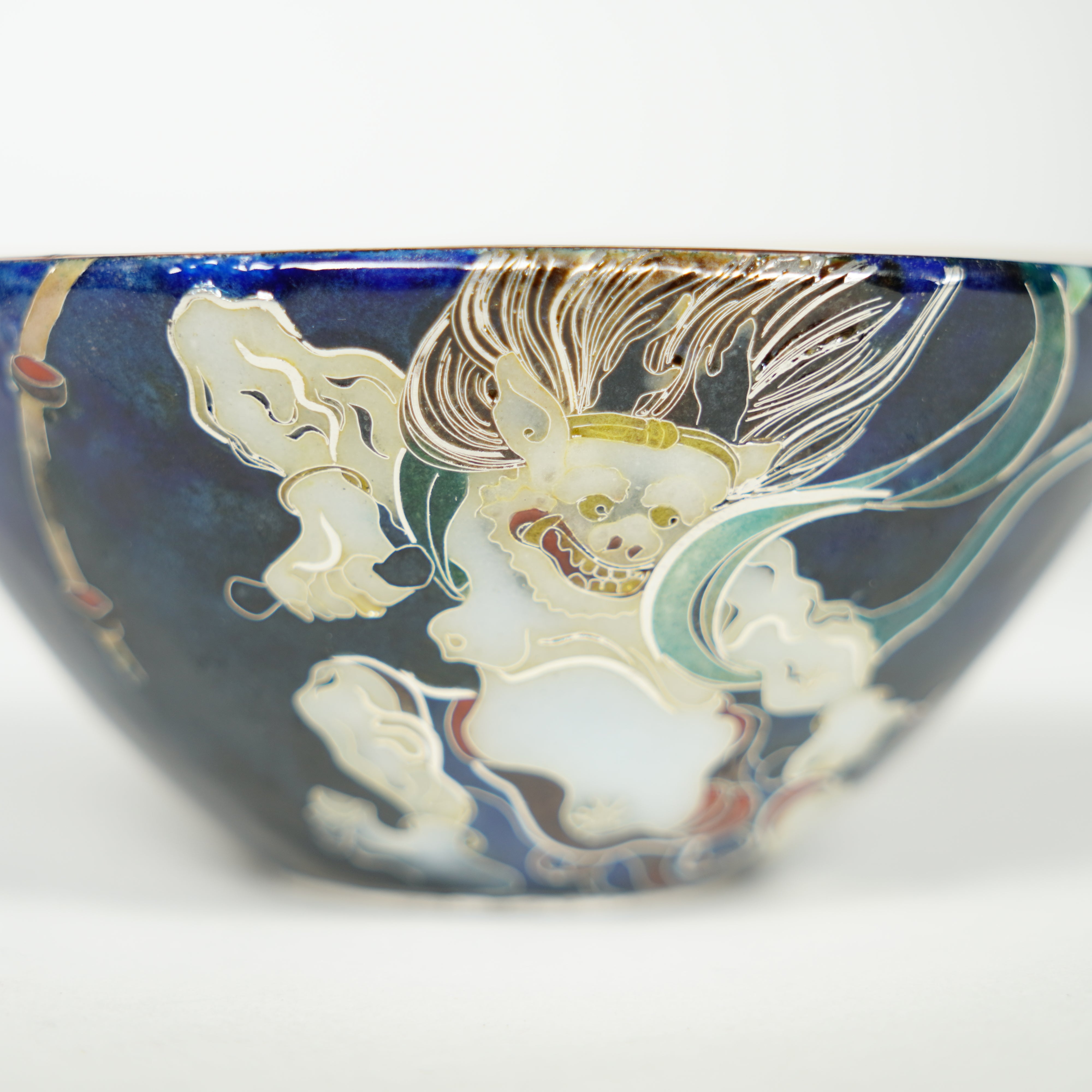 Kyoto Cloisonne / Guinomi / Wind God and Thunder God