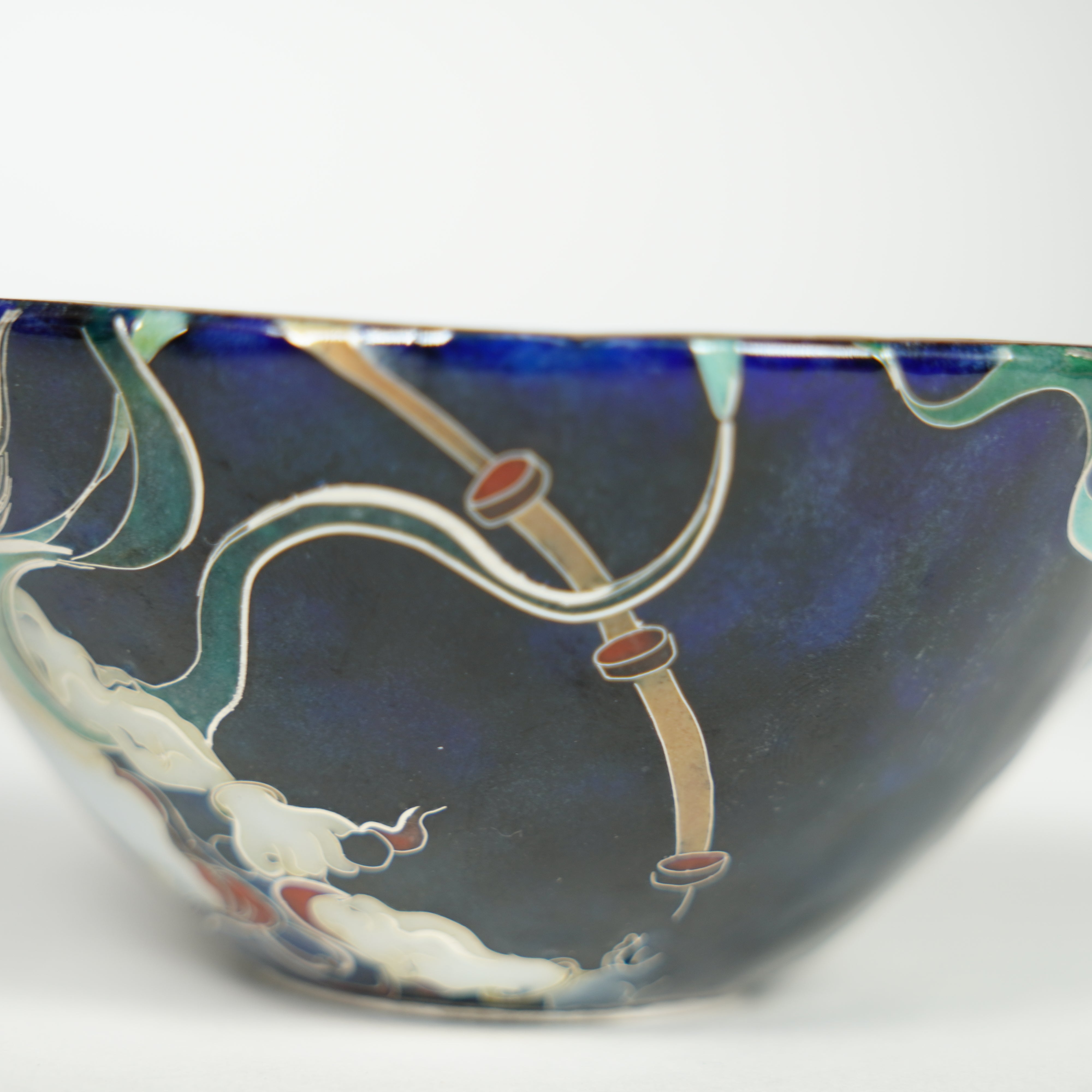 Kyoto Cloisonne / Guinomi / Wind God and Thunder God