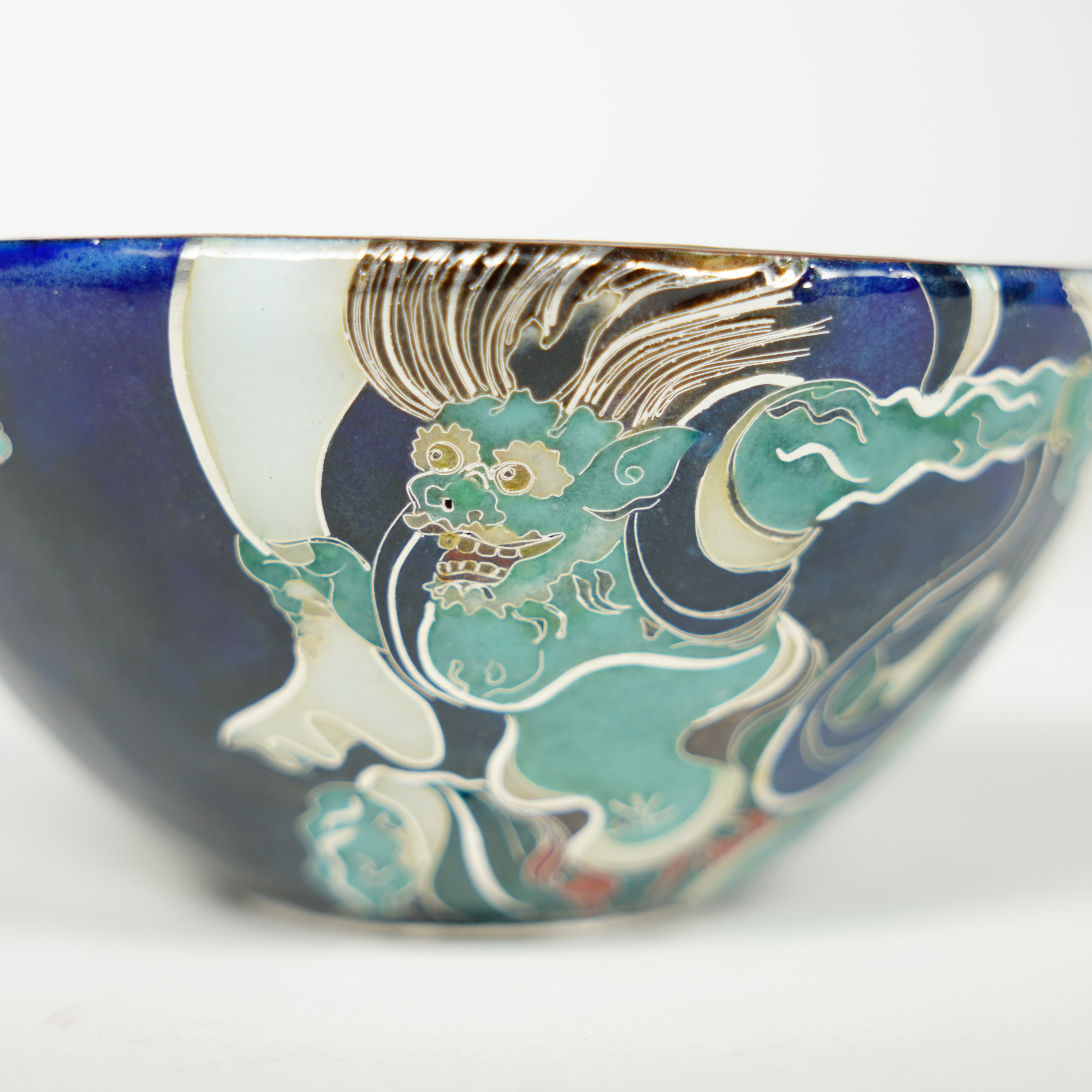 Kyoto Cloisonne / Guinomi / Wind God and Thunder God