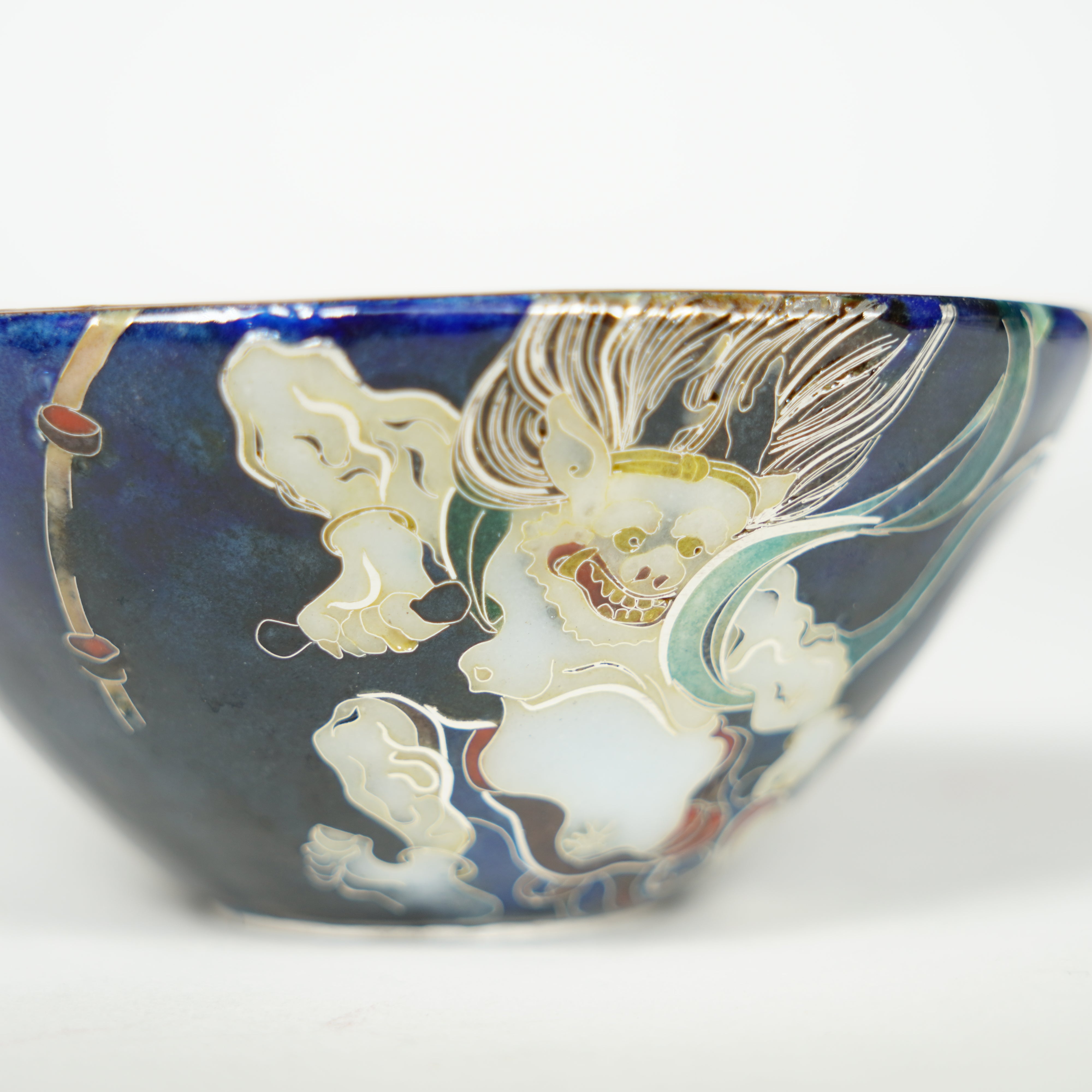 Kyoto Cloisonne / Guinomi / Wind God and Thunder God
