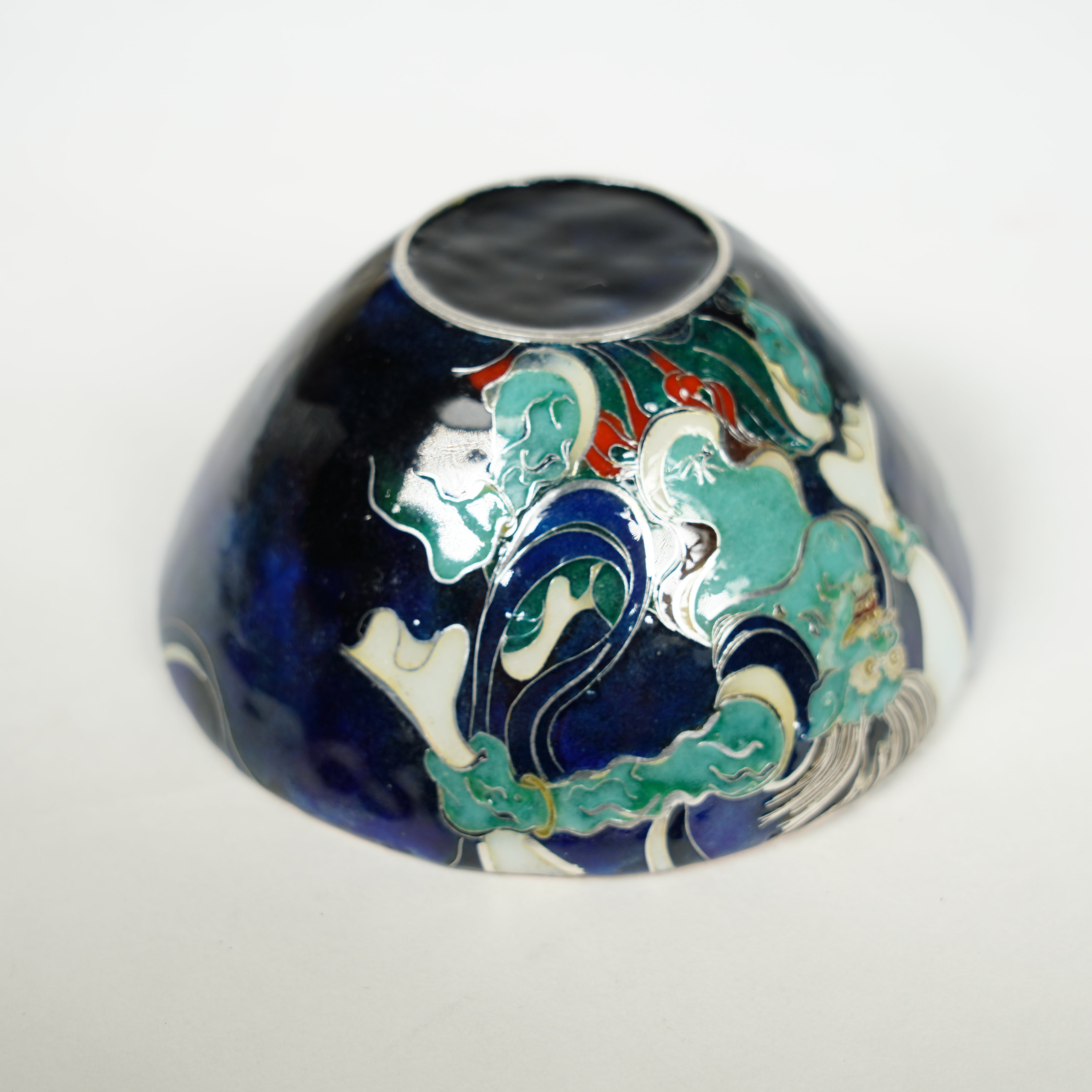 Kyoto Cloisonne / Guinomi / Wind God and Thunder God