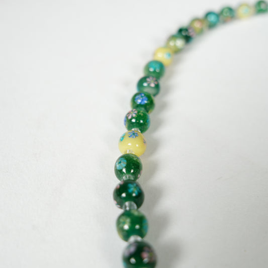 Perle di vetro collo / verde
