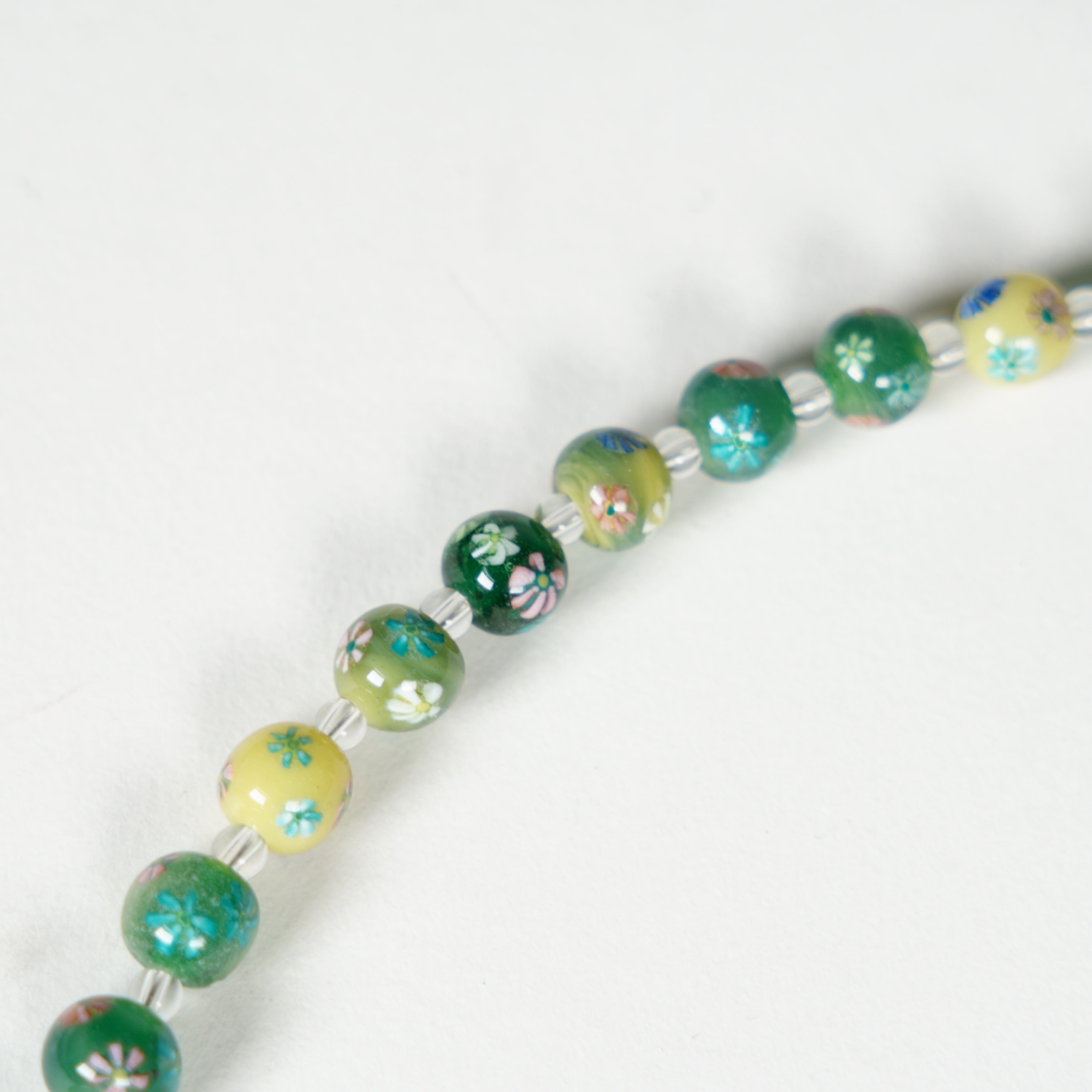 Glasperlen Neckalce / Grün