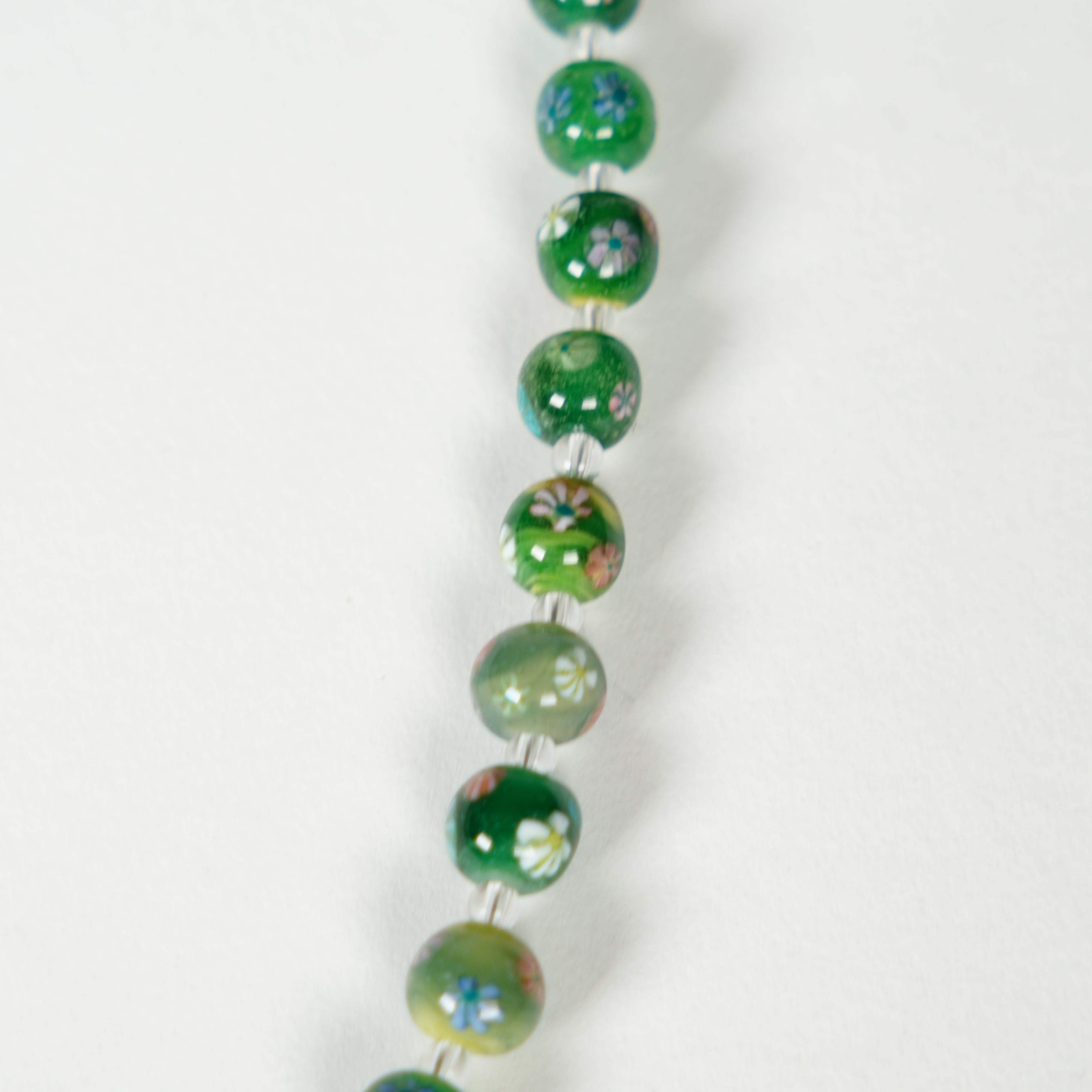 Glasperlen Neckalce / Grün