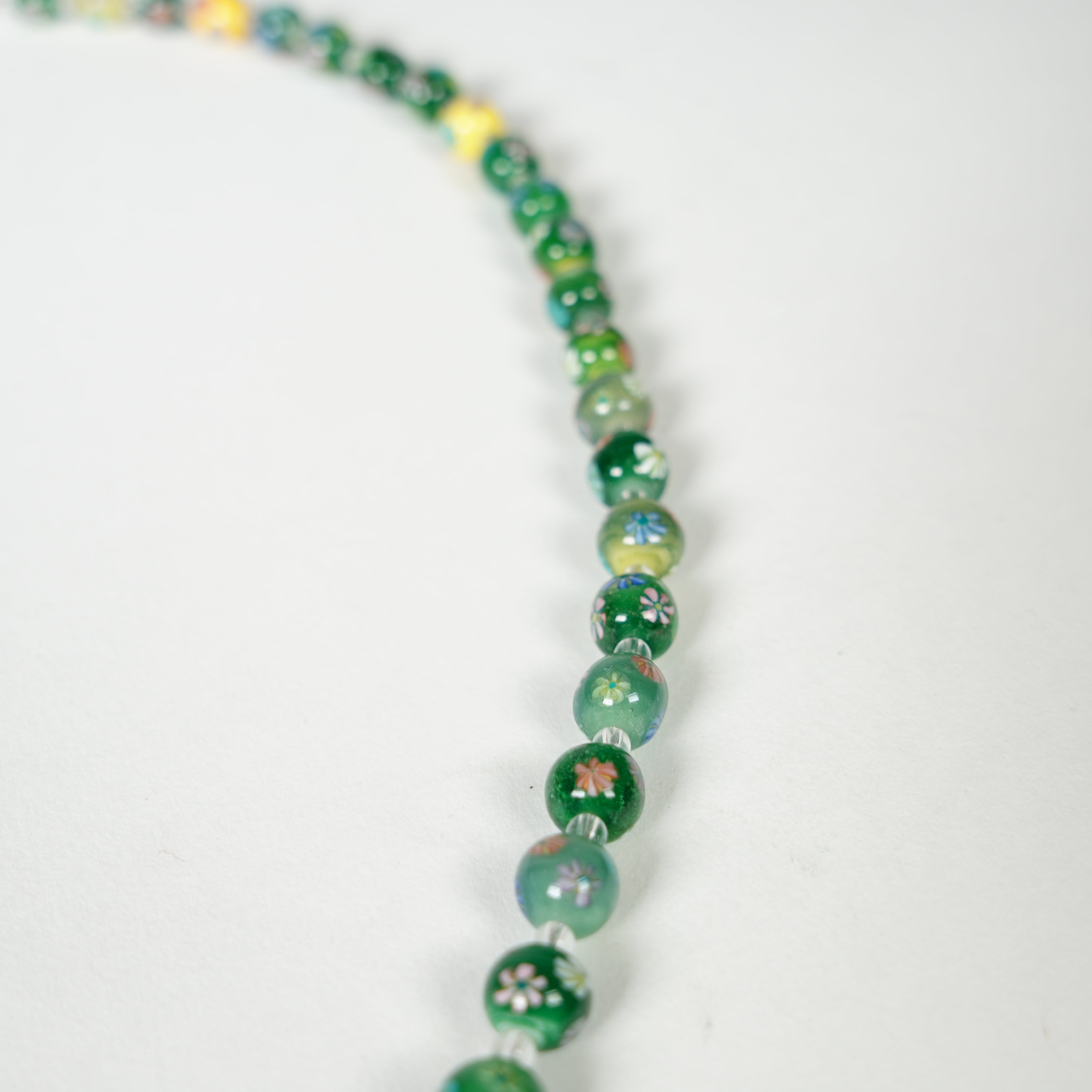 Glasperlen Neckalce / Grün
