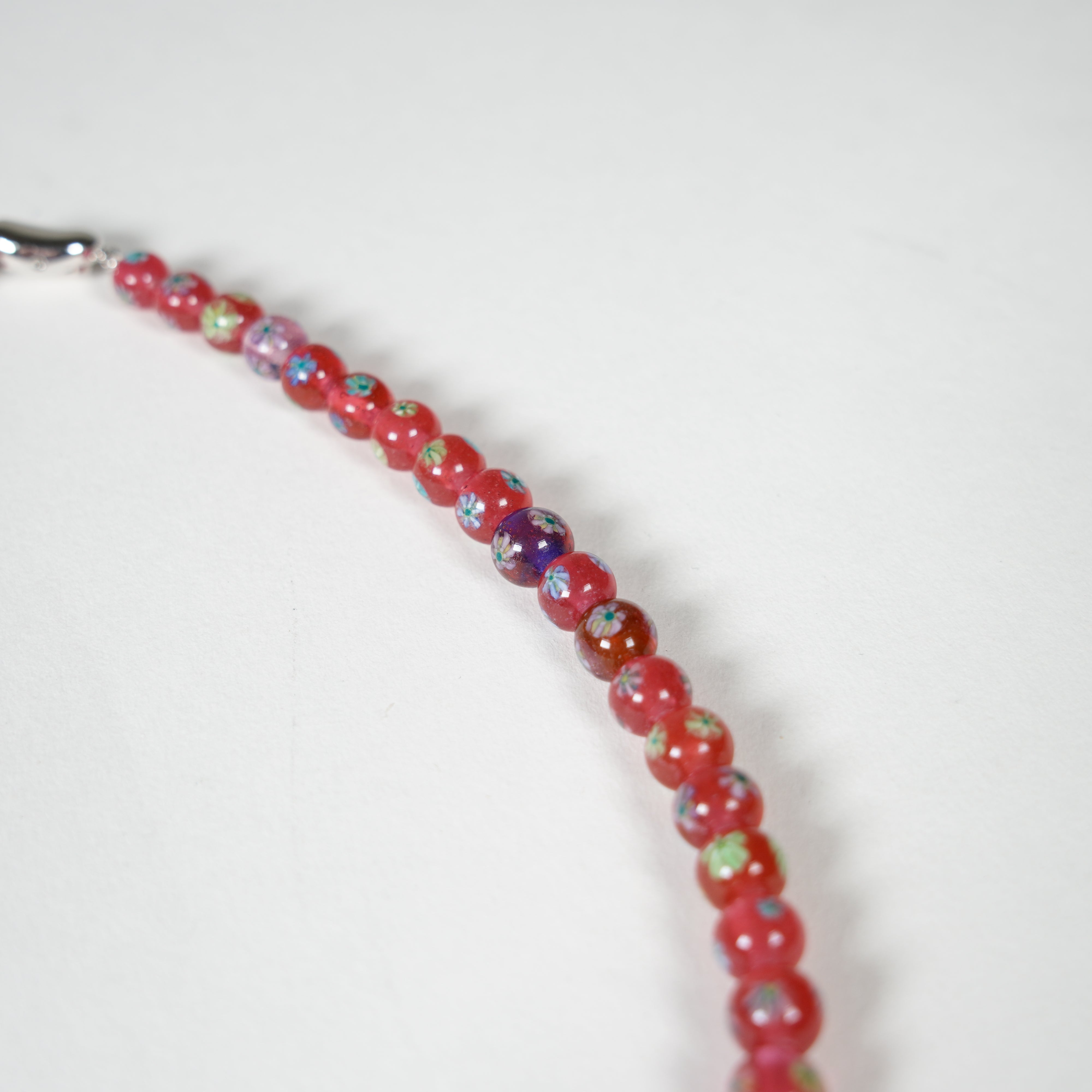 Glasperlen Neckalce / Rot