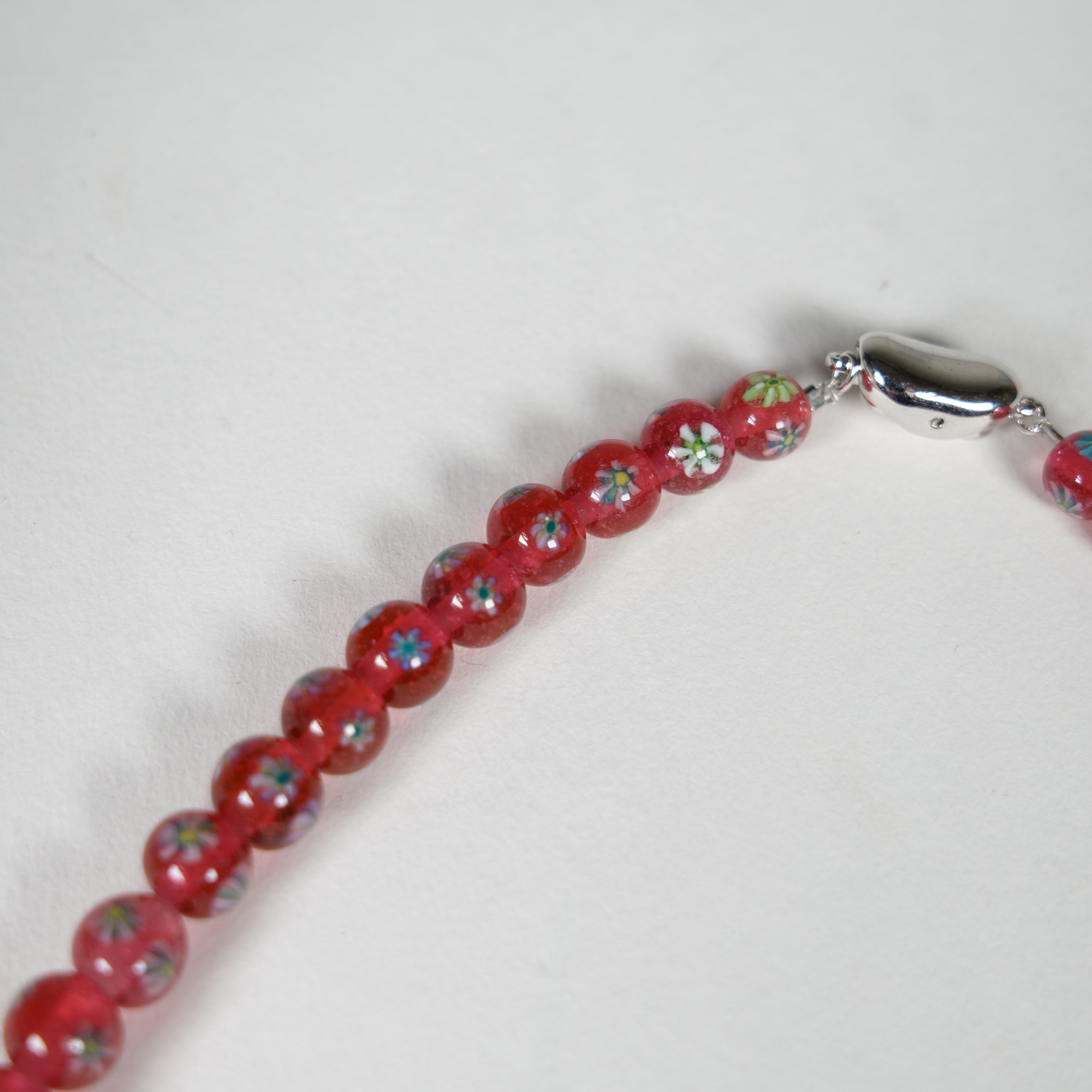 Glasperlen Neckalce / Rot