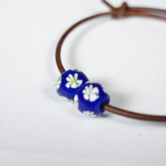Glass Beads Bracelet / Blue