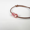 Bracelet des perles de verre / rouge