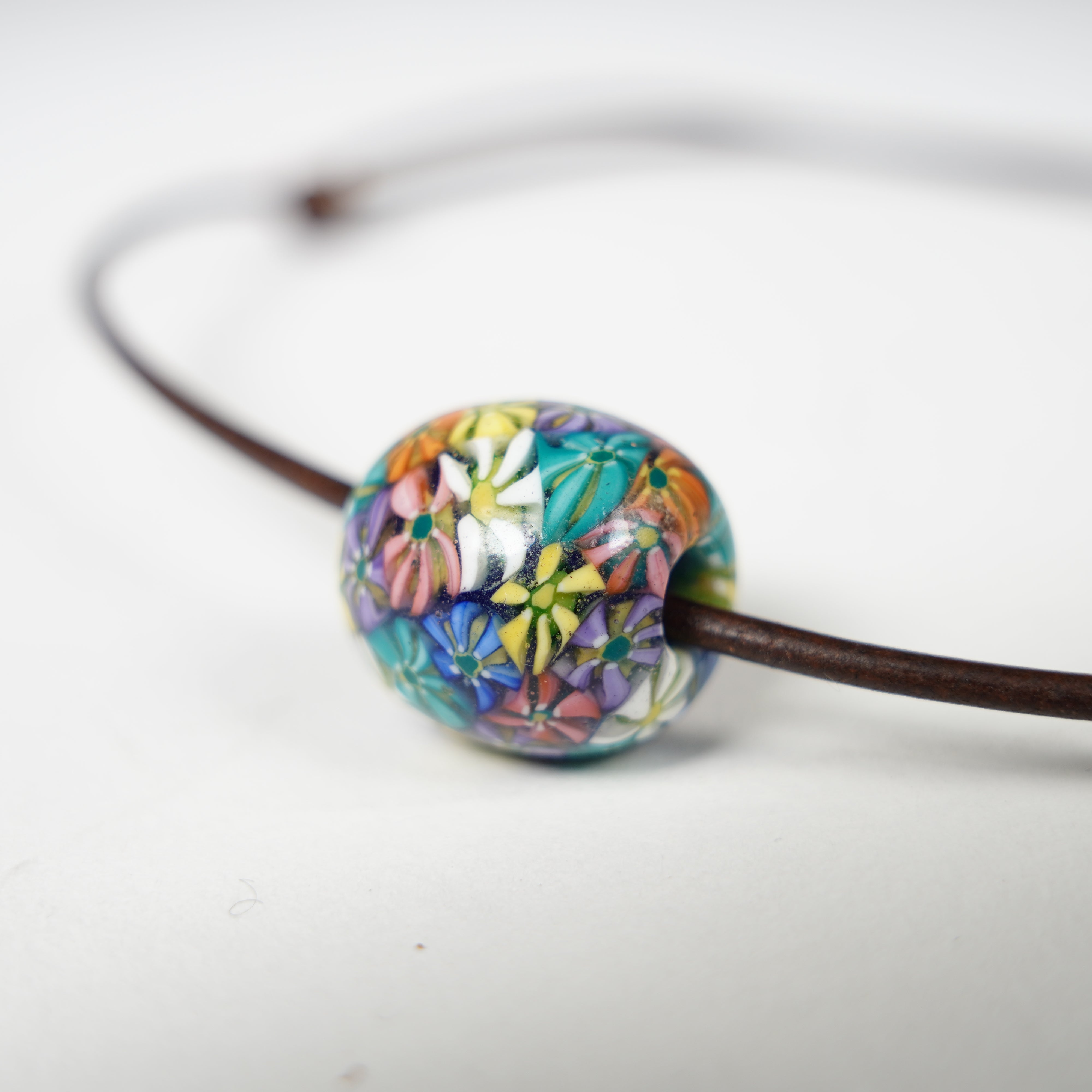 Perles de verre Neckalce / Colorful