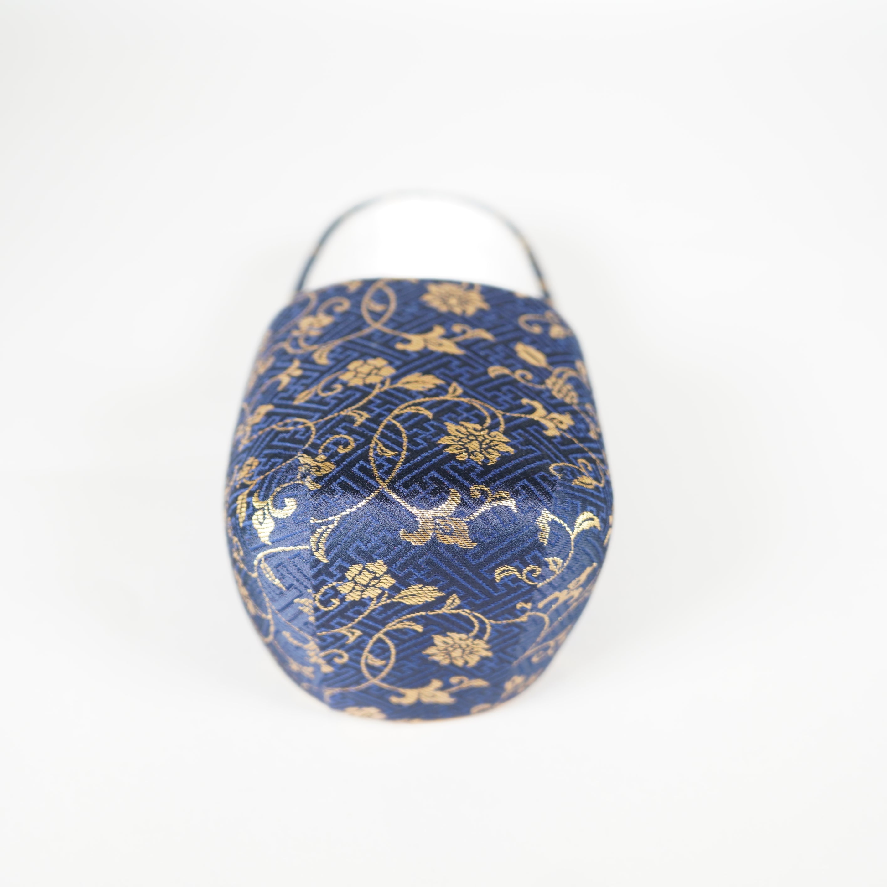 Shallow Clogs / Nishijin Textile / Arabesque / Navy Blue