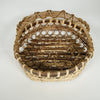 Bamboo Round Basket with Handles