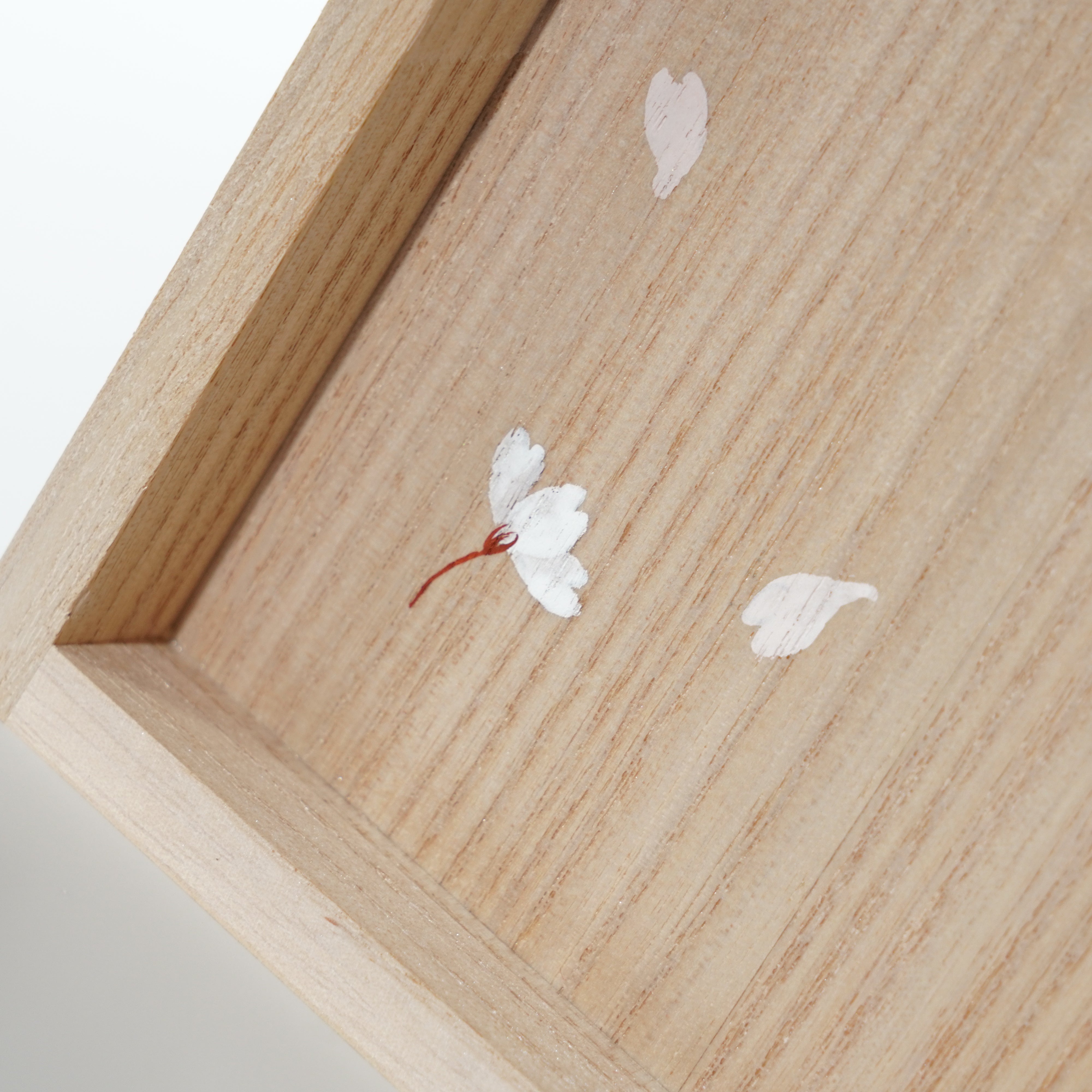 Hand-painted Jewelry Box / Paulownia Wood / Japanese Four Seasons