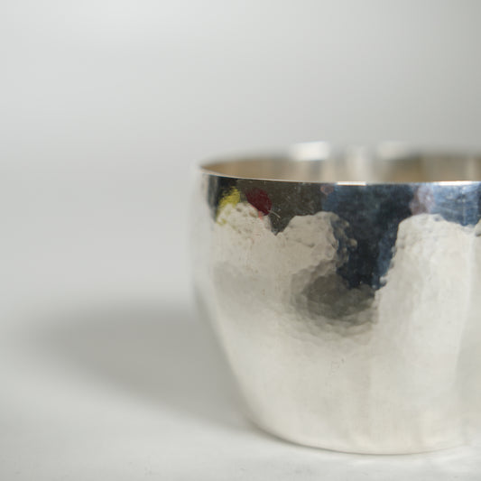 Silver Cup / Hammered Pattern