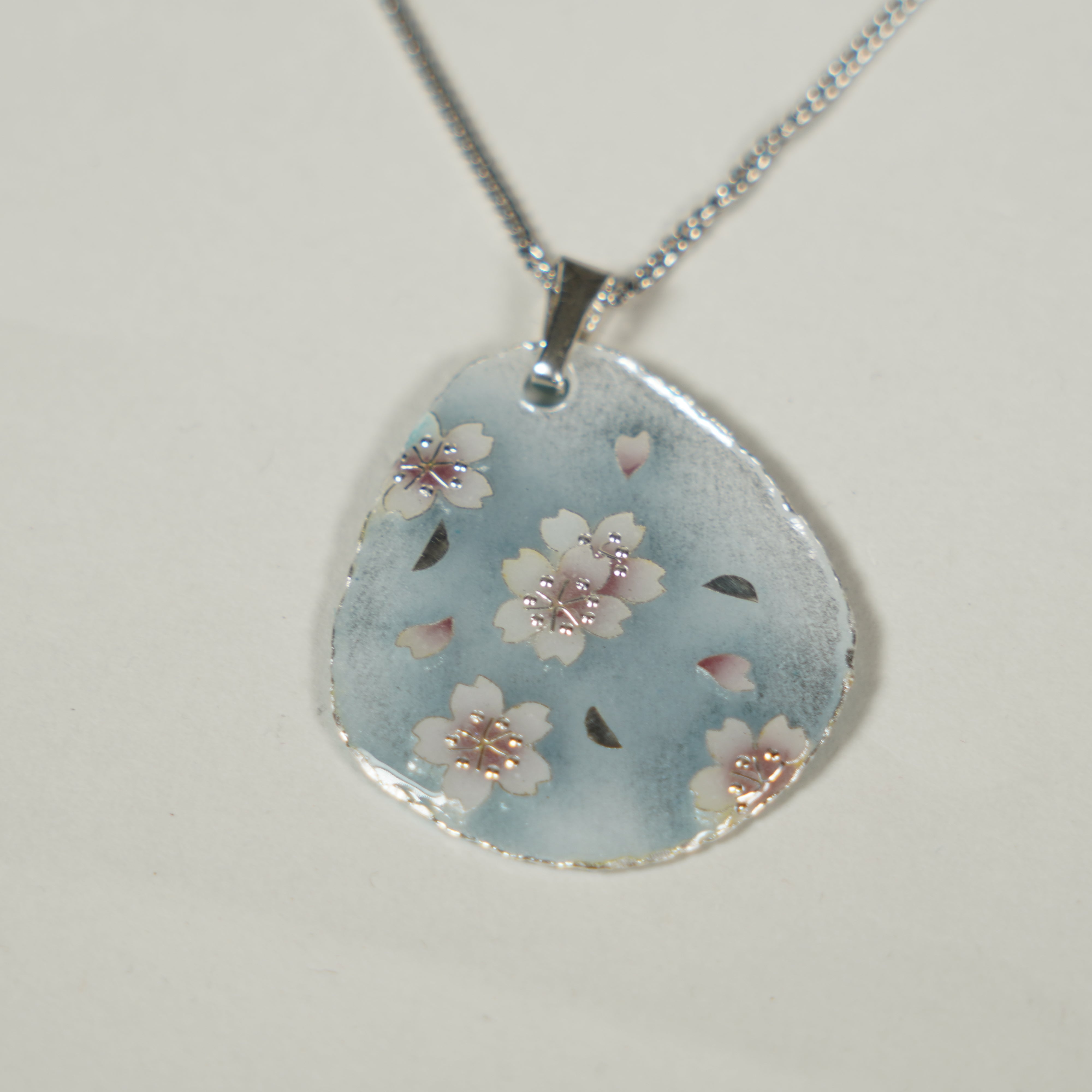Pendant / Kyoto Cloisonne / Cherry Blossom