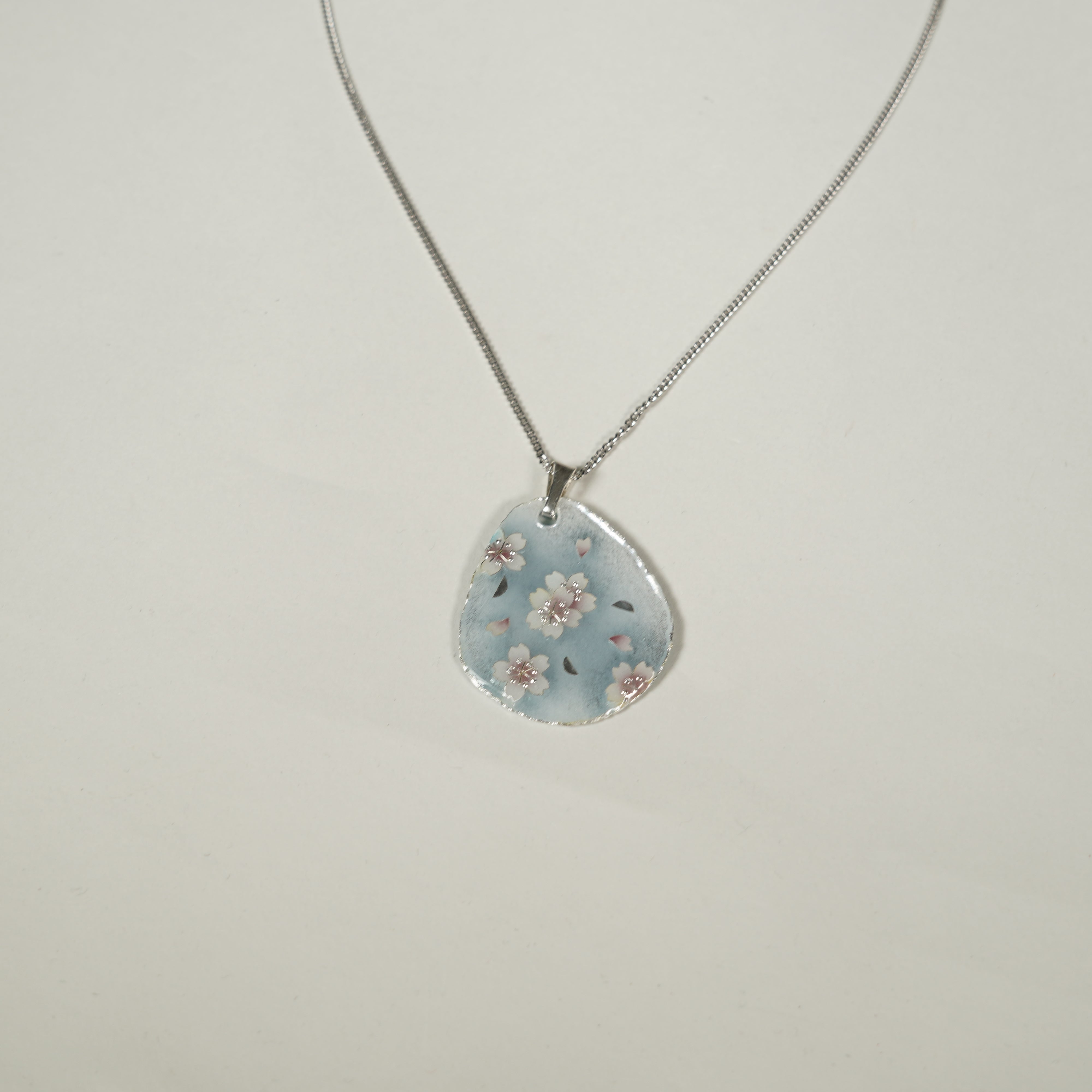Pendant / Kyoto Cloisonne / Cherry Blossom