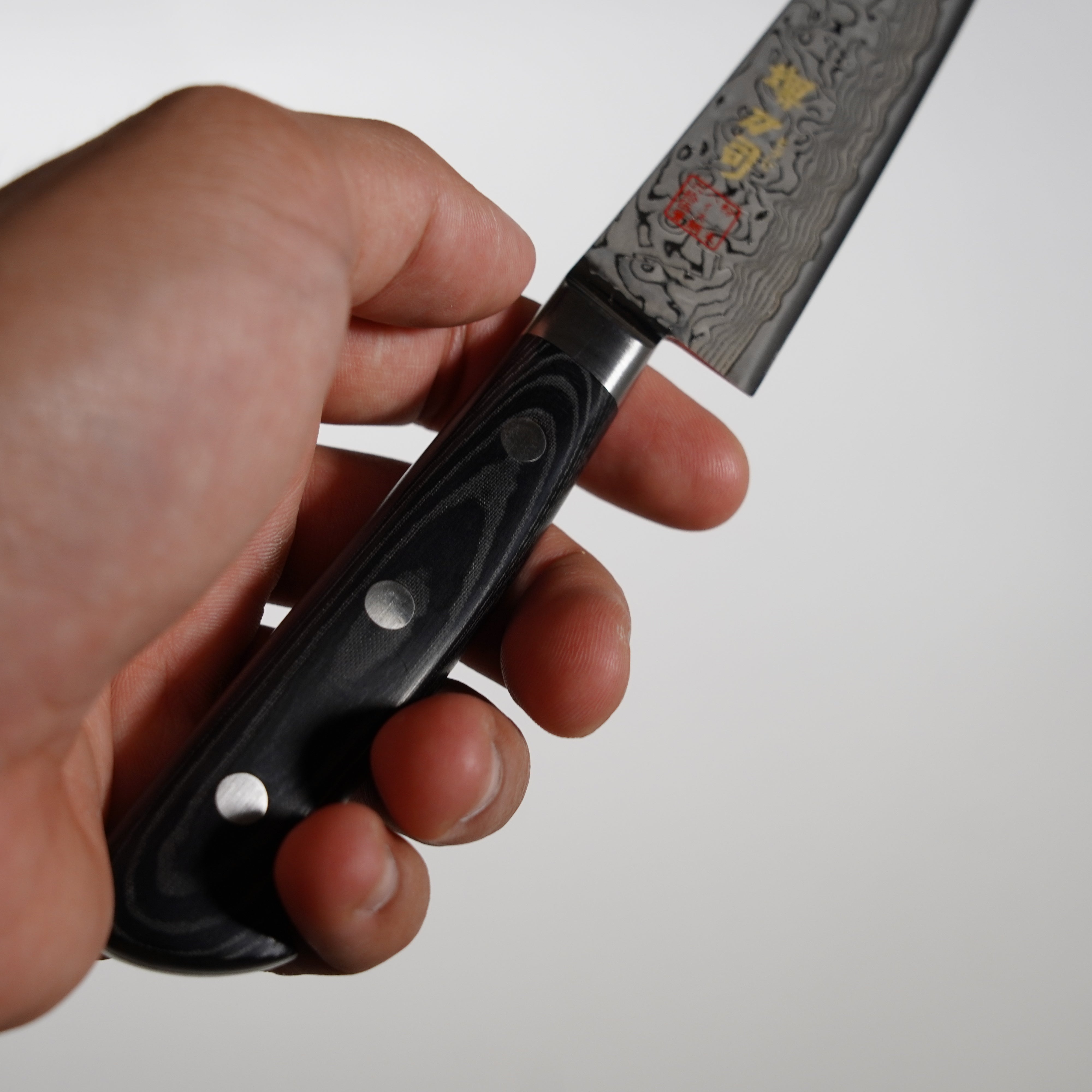 Acciaio ad alta velocità in polvere Damasco / Santoku / 170mm