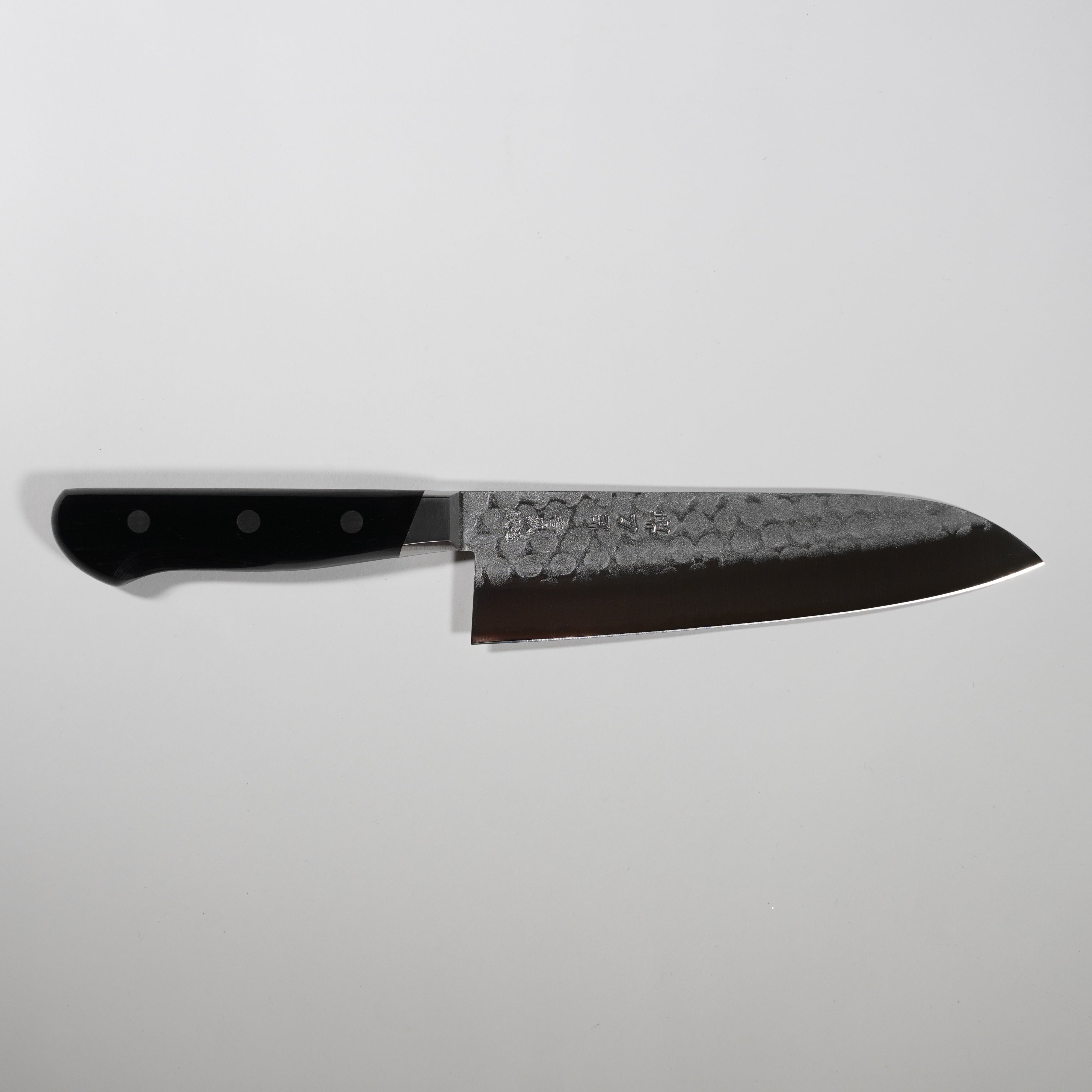 Acier bleu en acier inoxydable / santoku / 175 mm