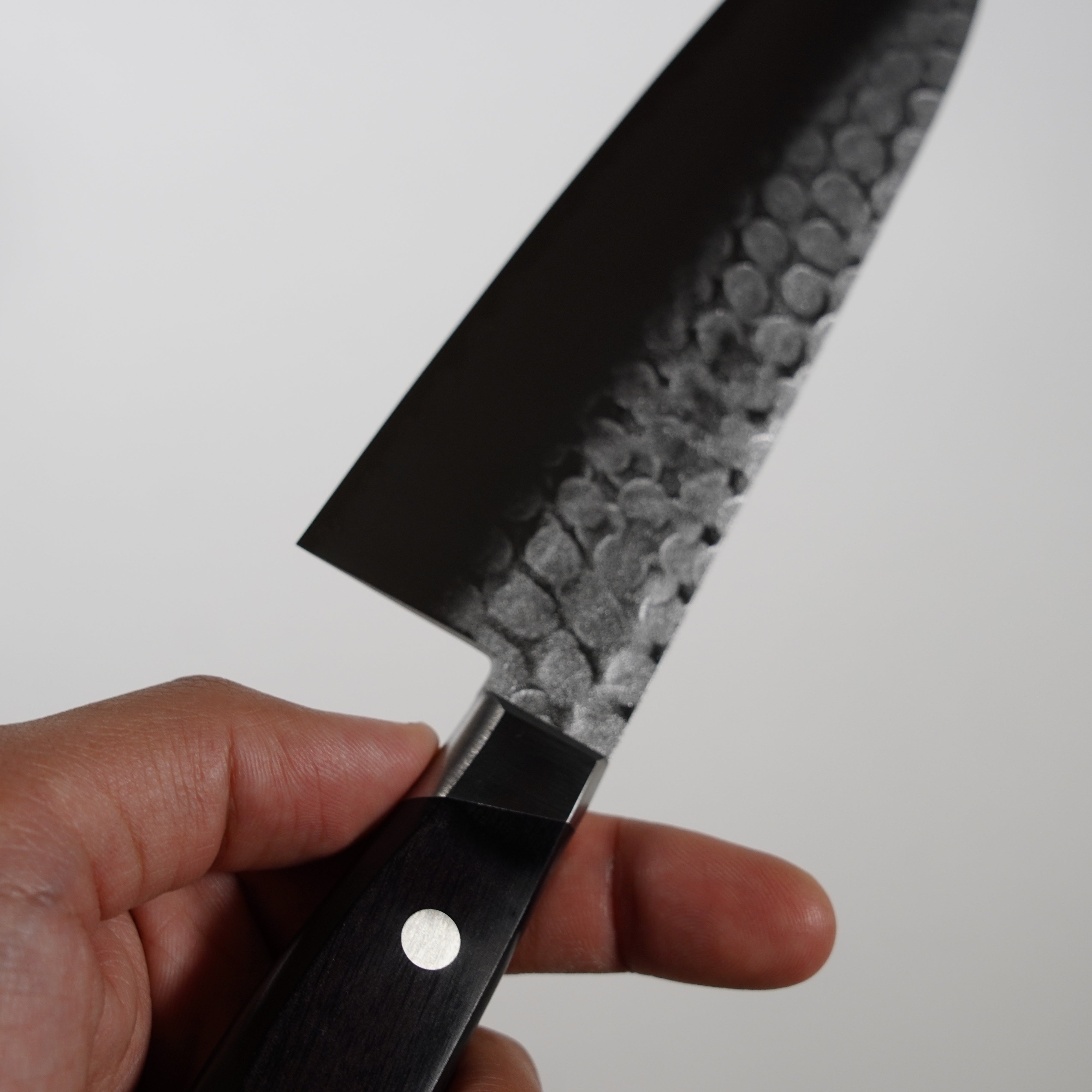 Acier bleu en acier inoxydable / santoku / 175 mm
