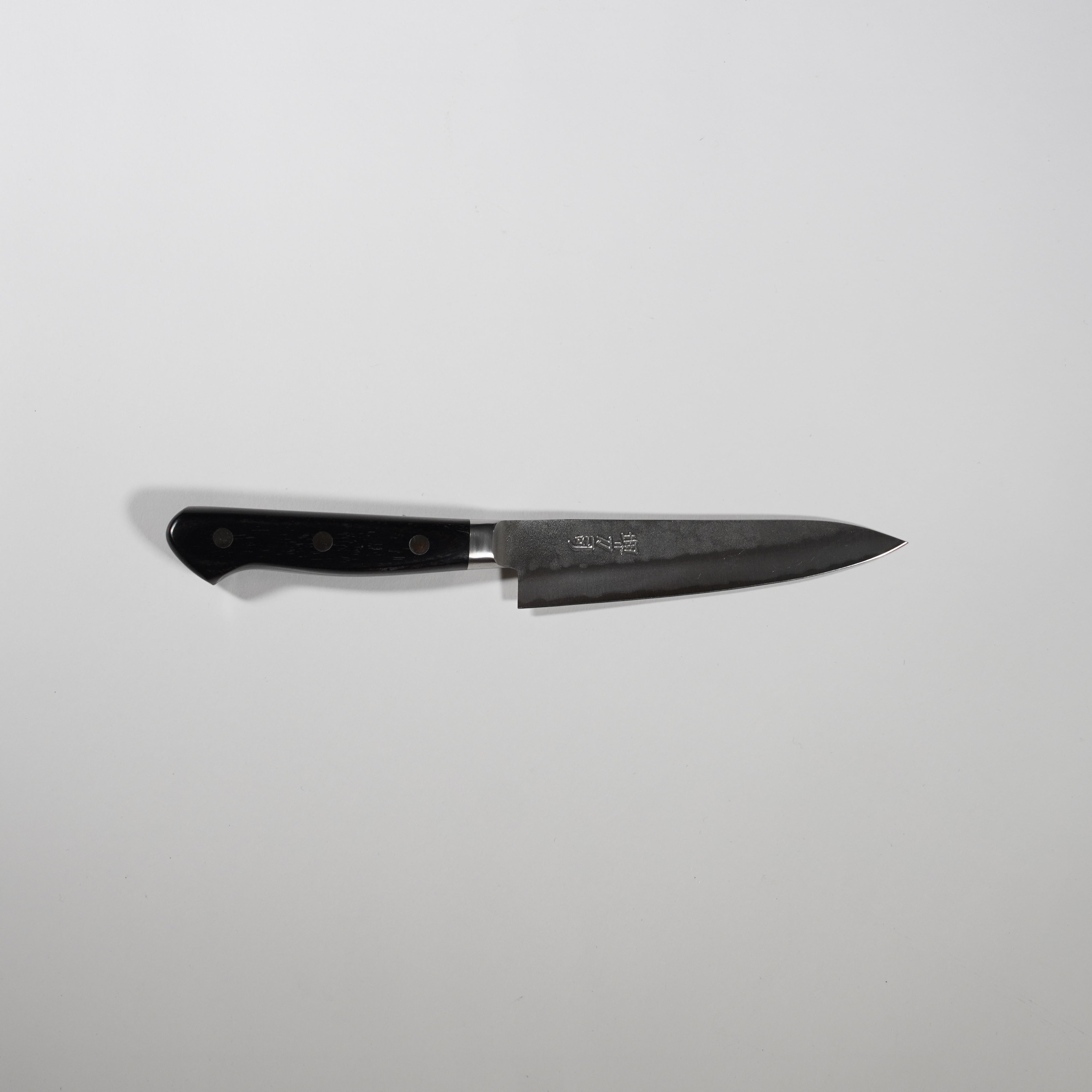 Acero azul de acero inoxidable / cuchillo mezquino / 120 mm