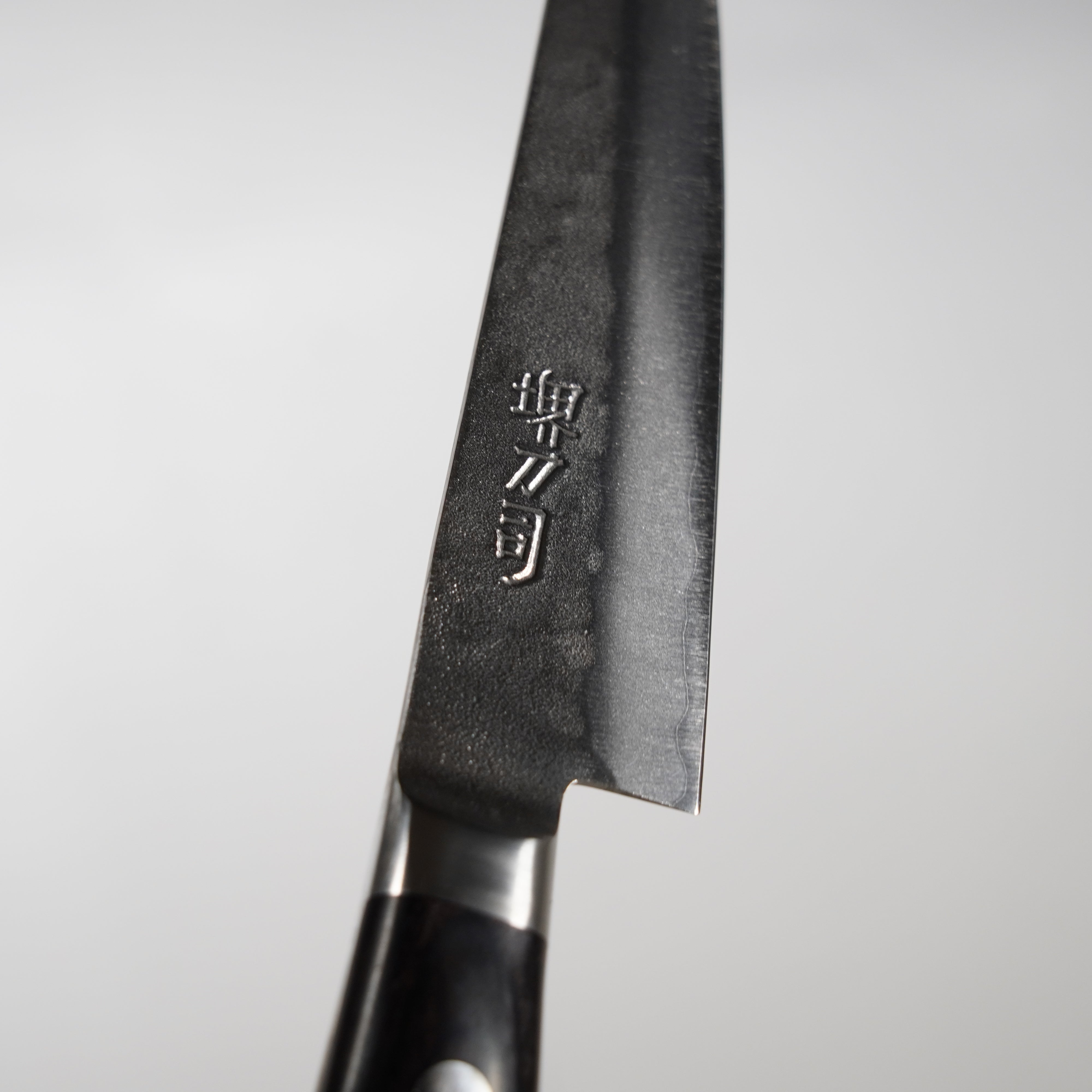 Acero azul de acero inoxidable / cuchillo mezquino / 120 mm