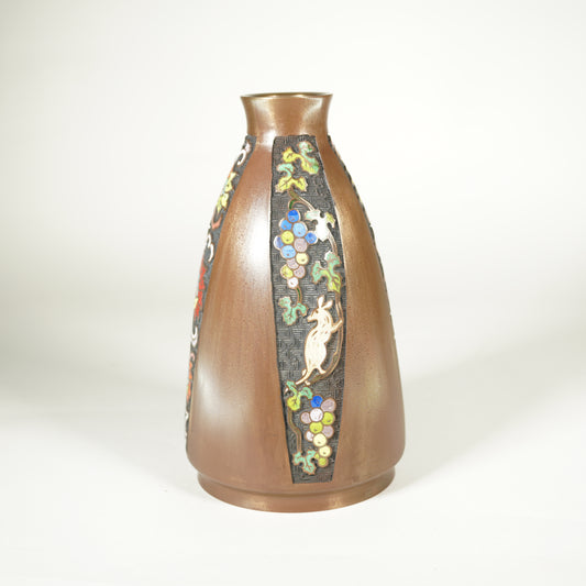 Inlaid Cloisonne Flower Vase