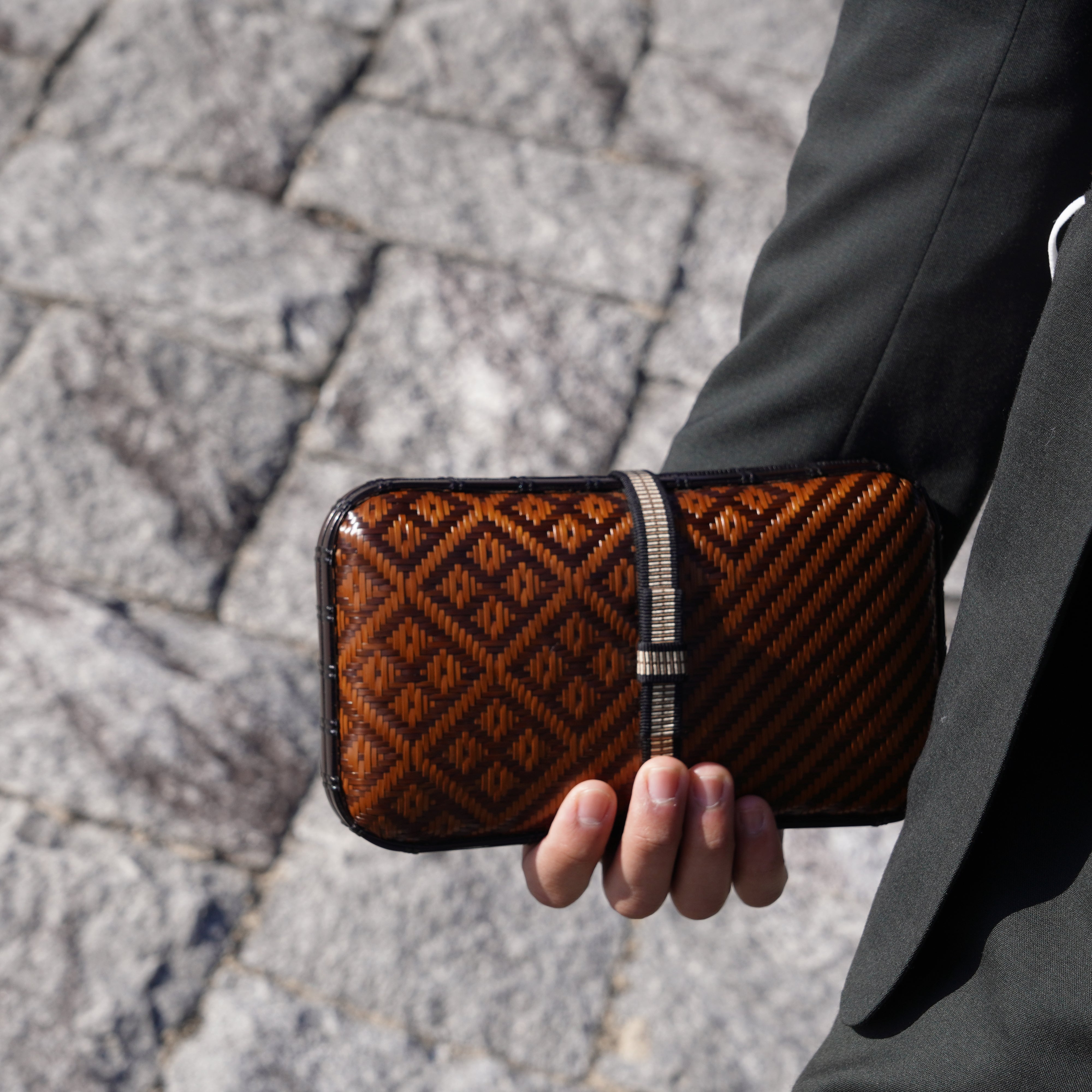 Sac d'embrayage en bambou