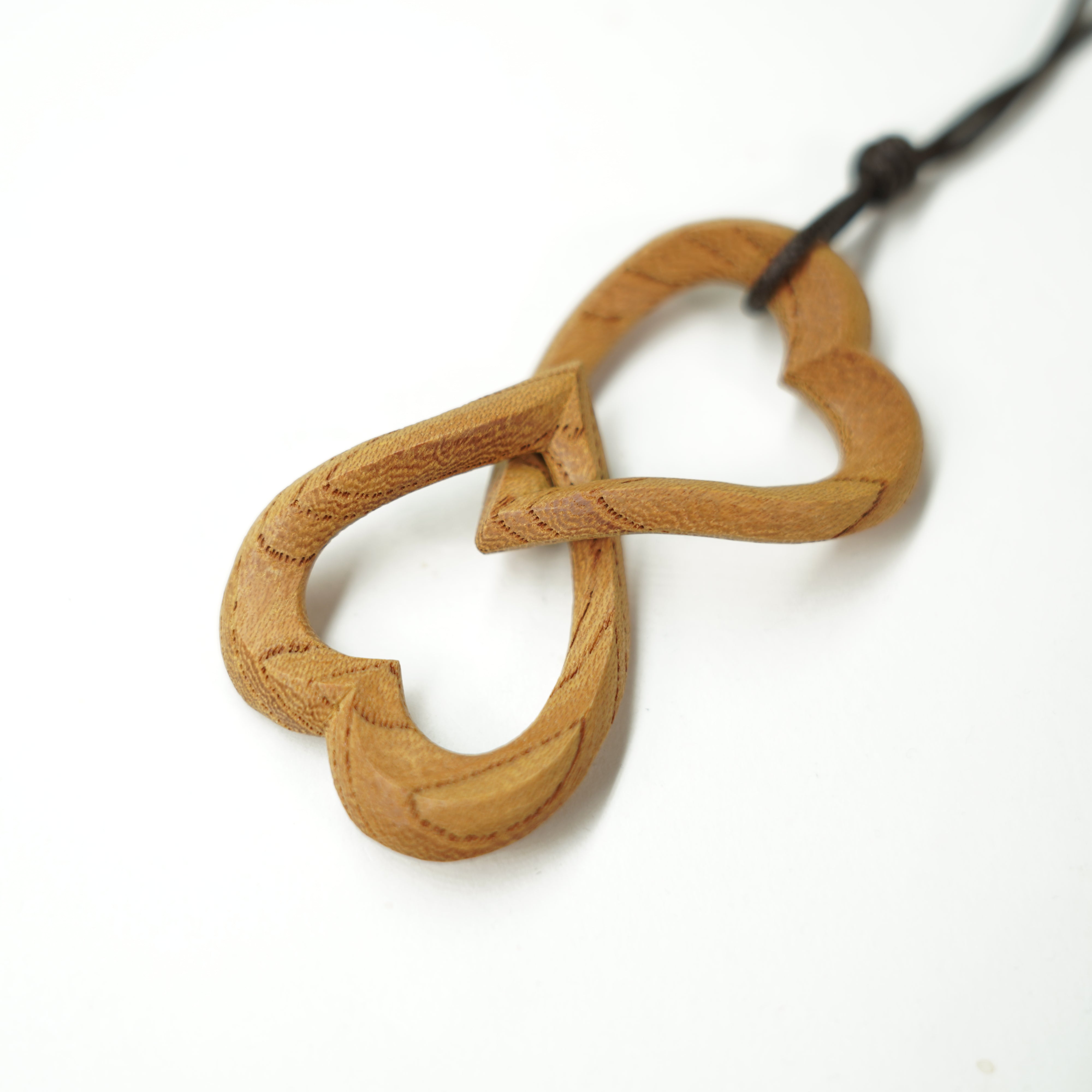 Necklace / Double Heart / Vertical