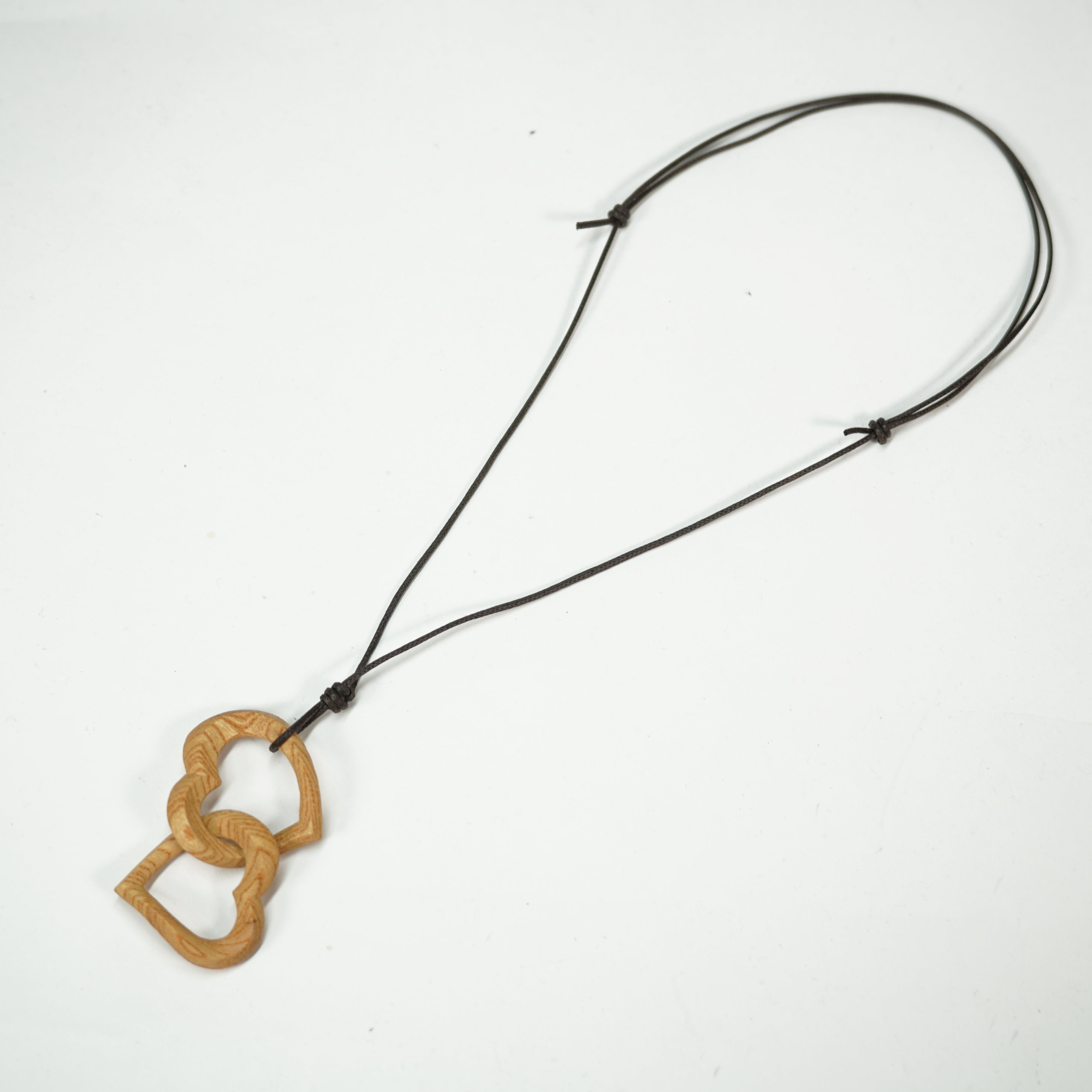 Necklace / Double Heart / Horizontal
