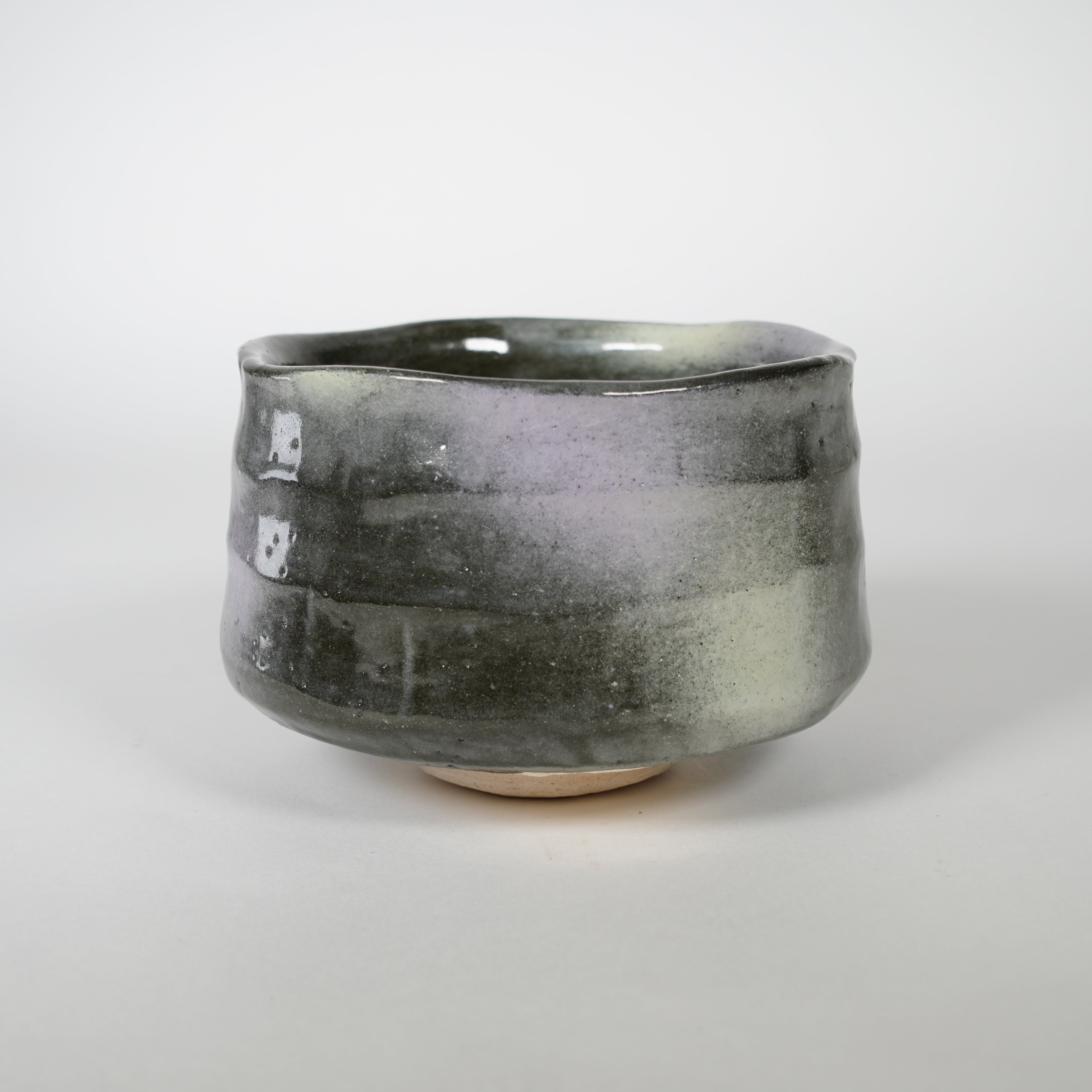 Cerámica raku / tazón de té / casco samurai