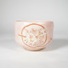 Pottery / ciotola di tè Raku / ghirlanda di fiore di ciliegio